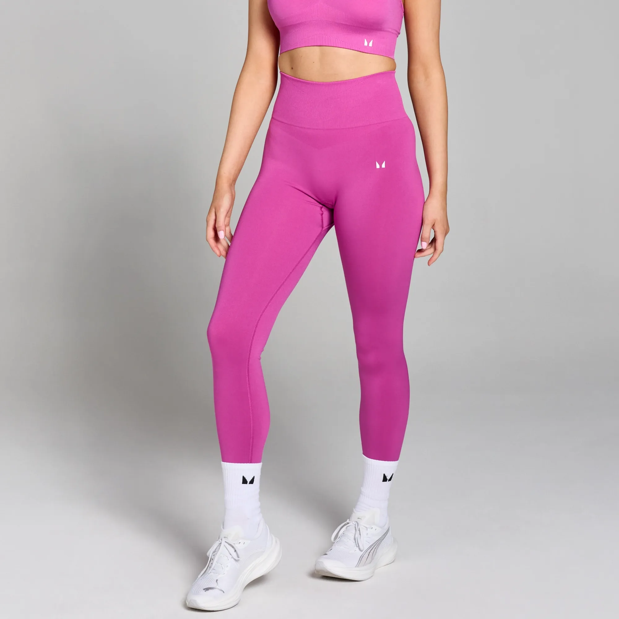 MP Women's Tempo Seamless Scrunch Leggings - Violet Pink - XS