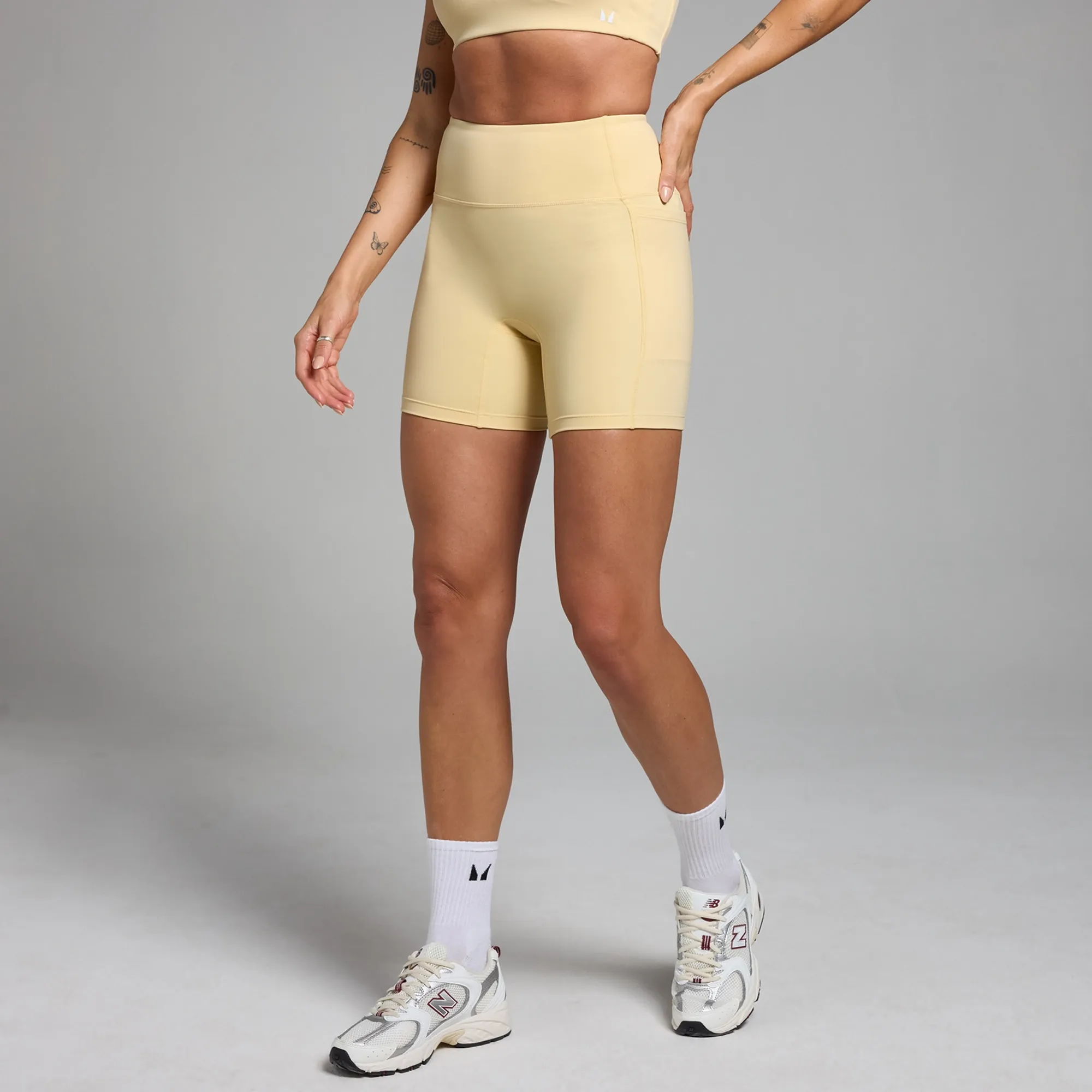 MP Women's Active Pocket Cycling Shorts - Buttermilk - XL