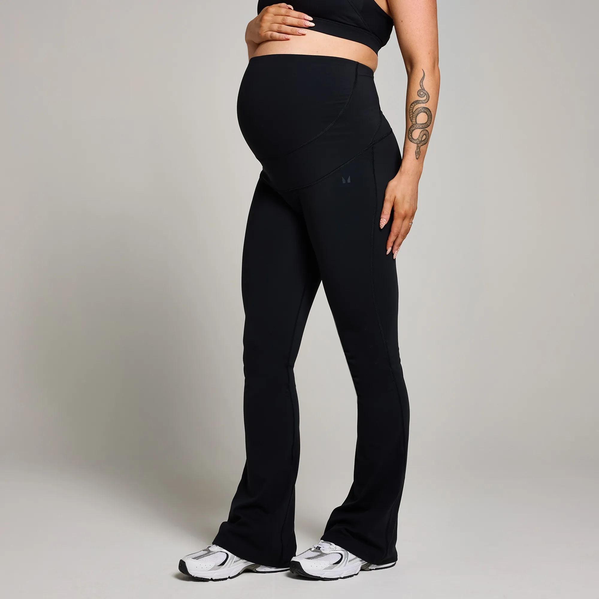 MP Women's Maternity Over the Bump Flared Leggings - Black - XS