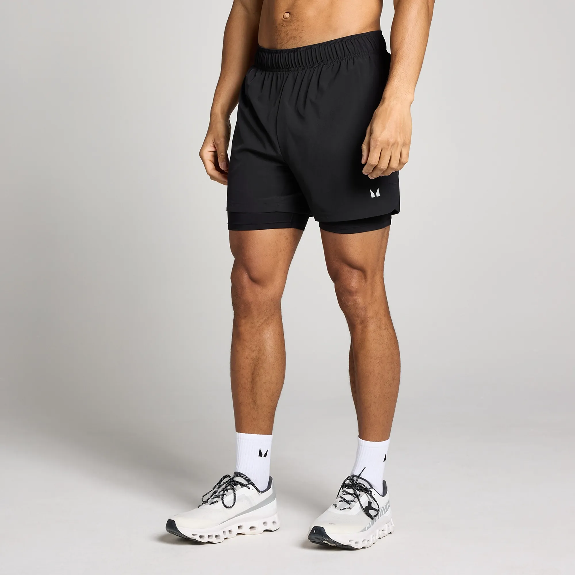 MP Men's 5  2-in-1 Training Shorts - Black - S