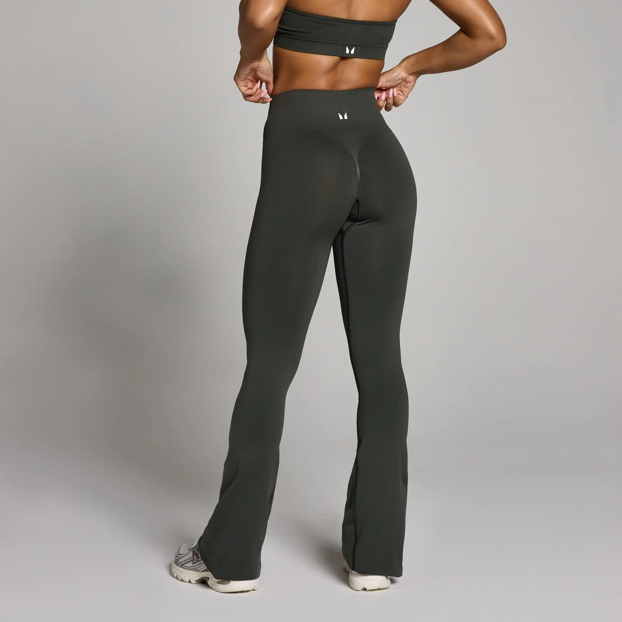 MP Women's Tempo Seamless Flared Leggings - Night Grey - S