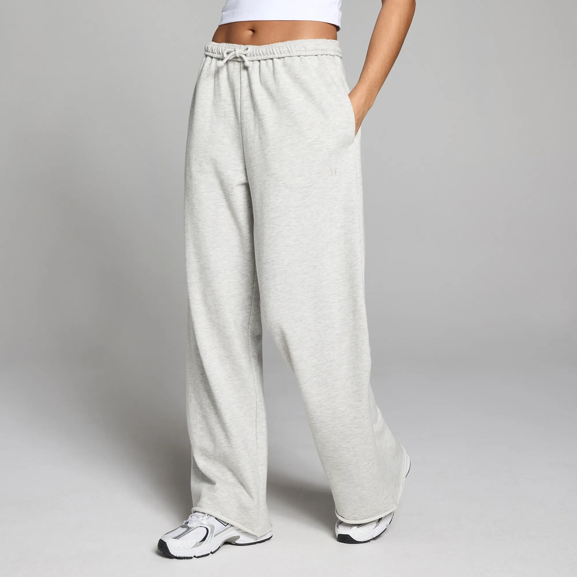 MP Women's Lightweight Loopback Straight Leg Joggers - Grey Marl
