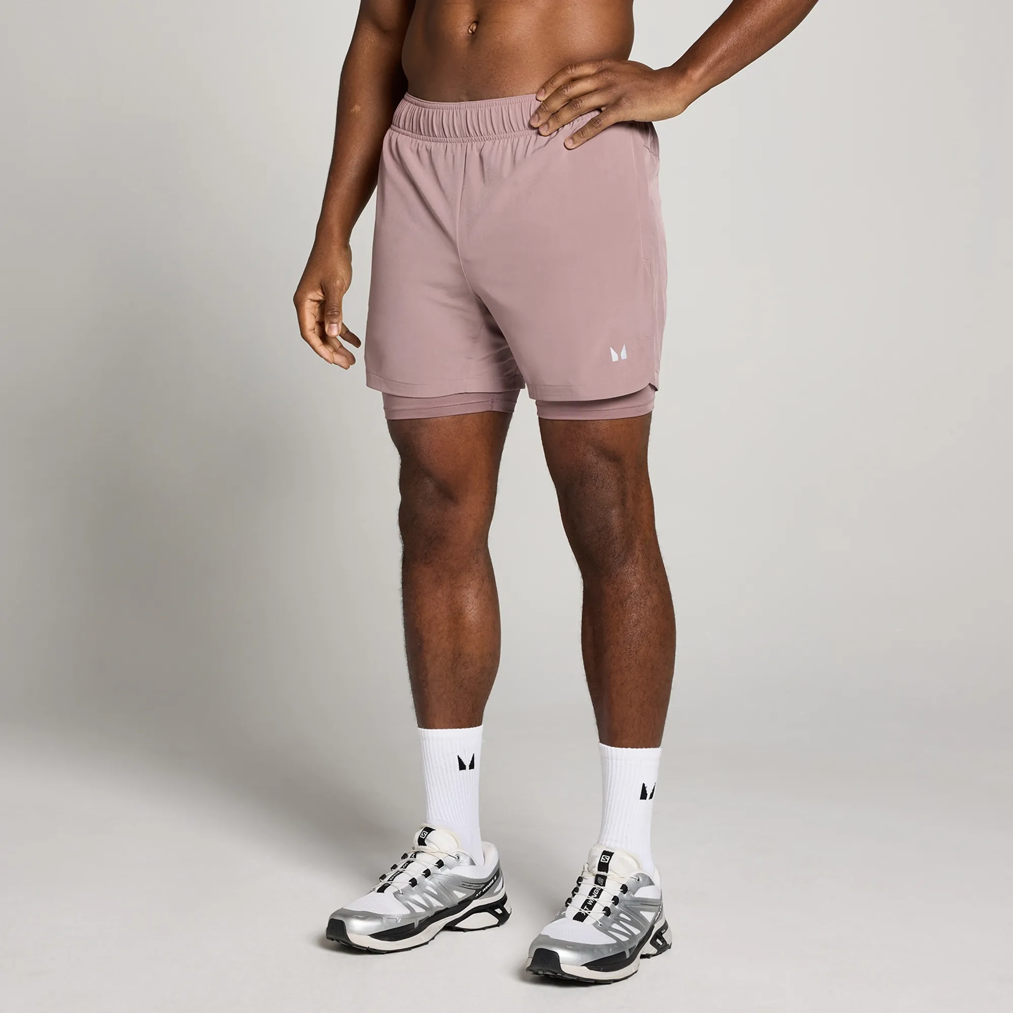 MP Men's Training 5  2-in-1 Shorts - Mauve