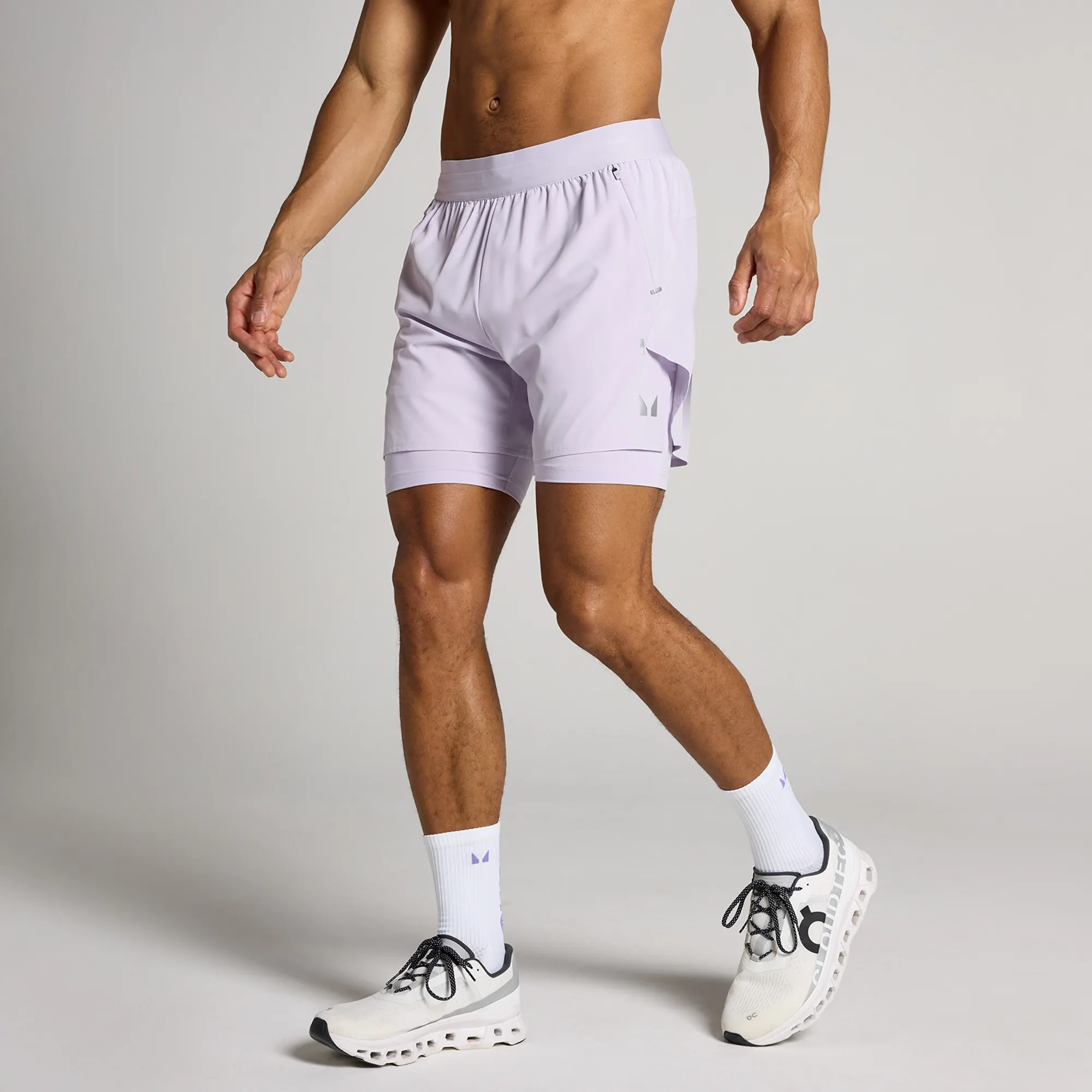 MP Men's Hybrid Lightweight 5  2-in-1 Shorts - Dusted Grape