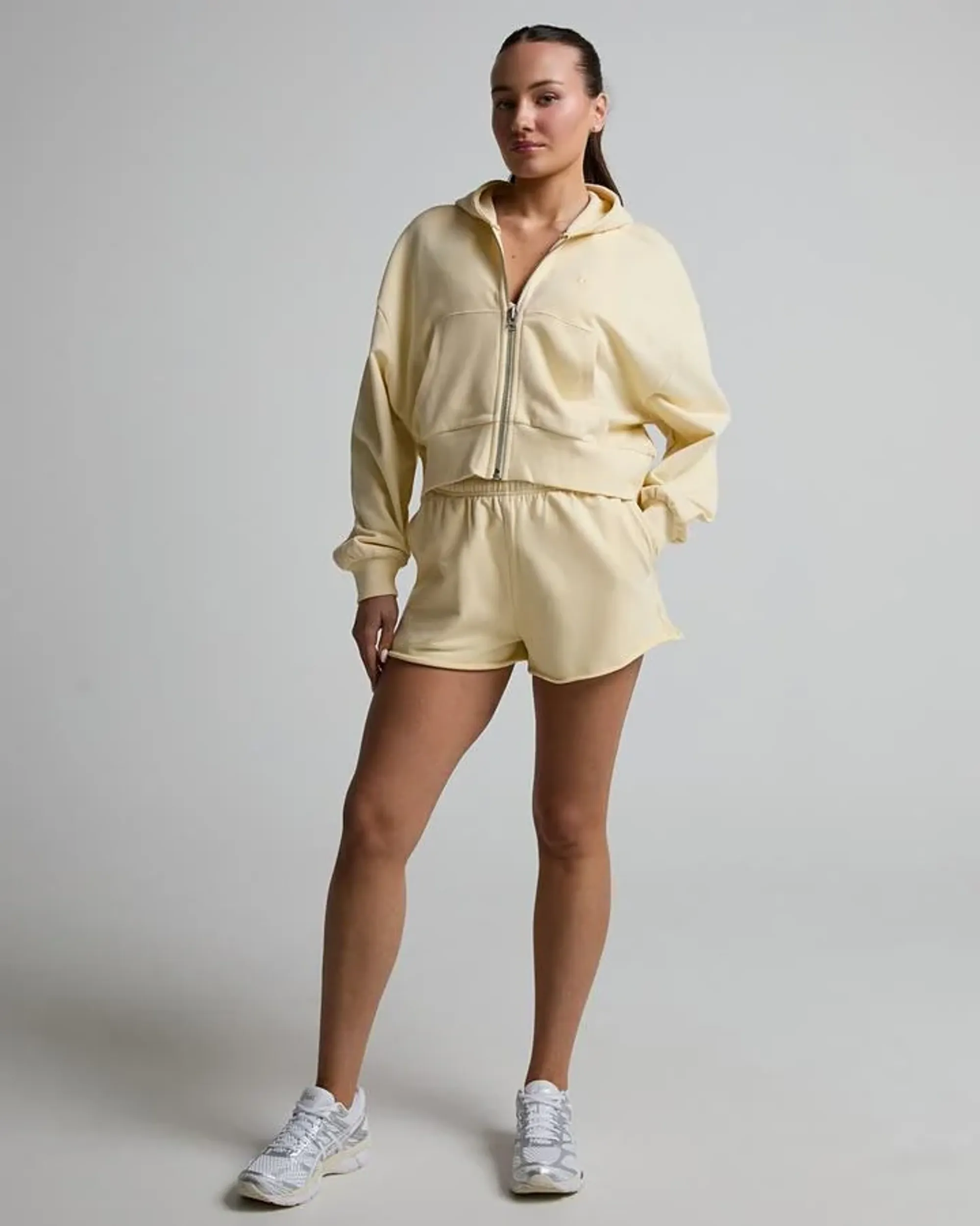 Myprotein Womens Lightweight Loopback Full Zip Hoodie - Yellow - Size L - Yellow