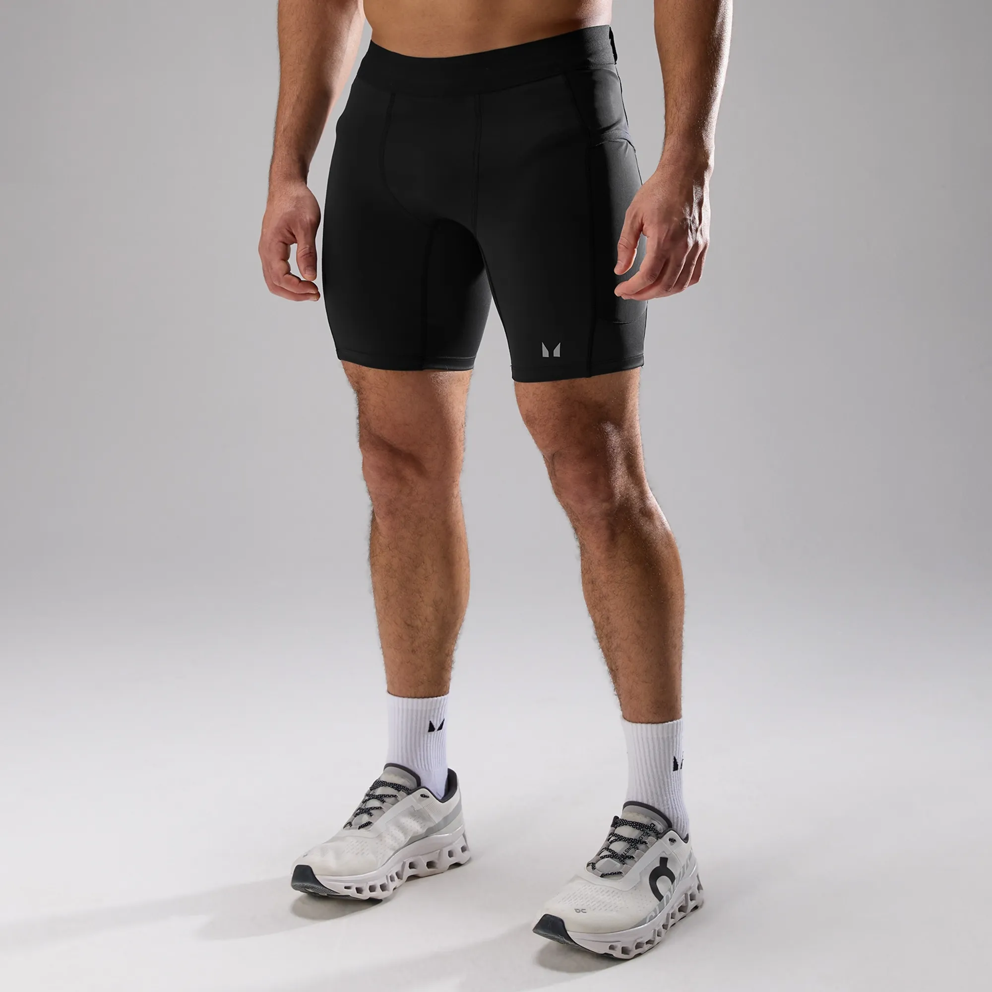 MP Men's Velocity Ultra Storage Half Tight - Black