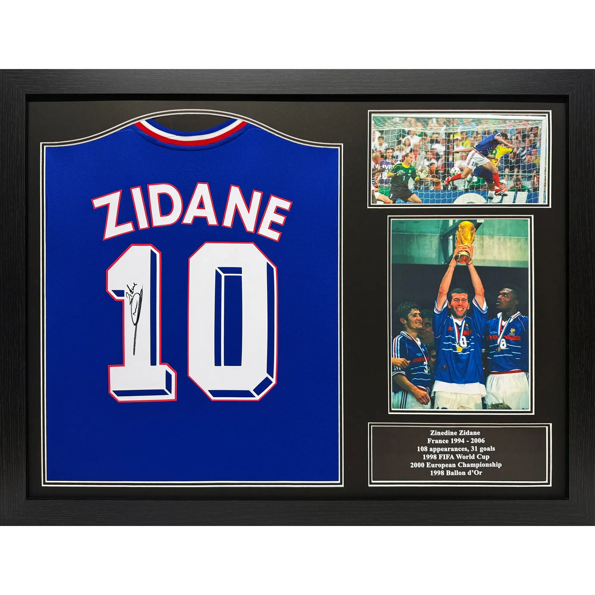 France Zinedine Zidane Signed 10 Shirt