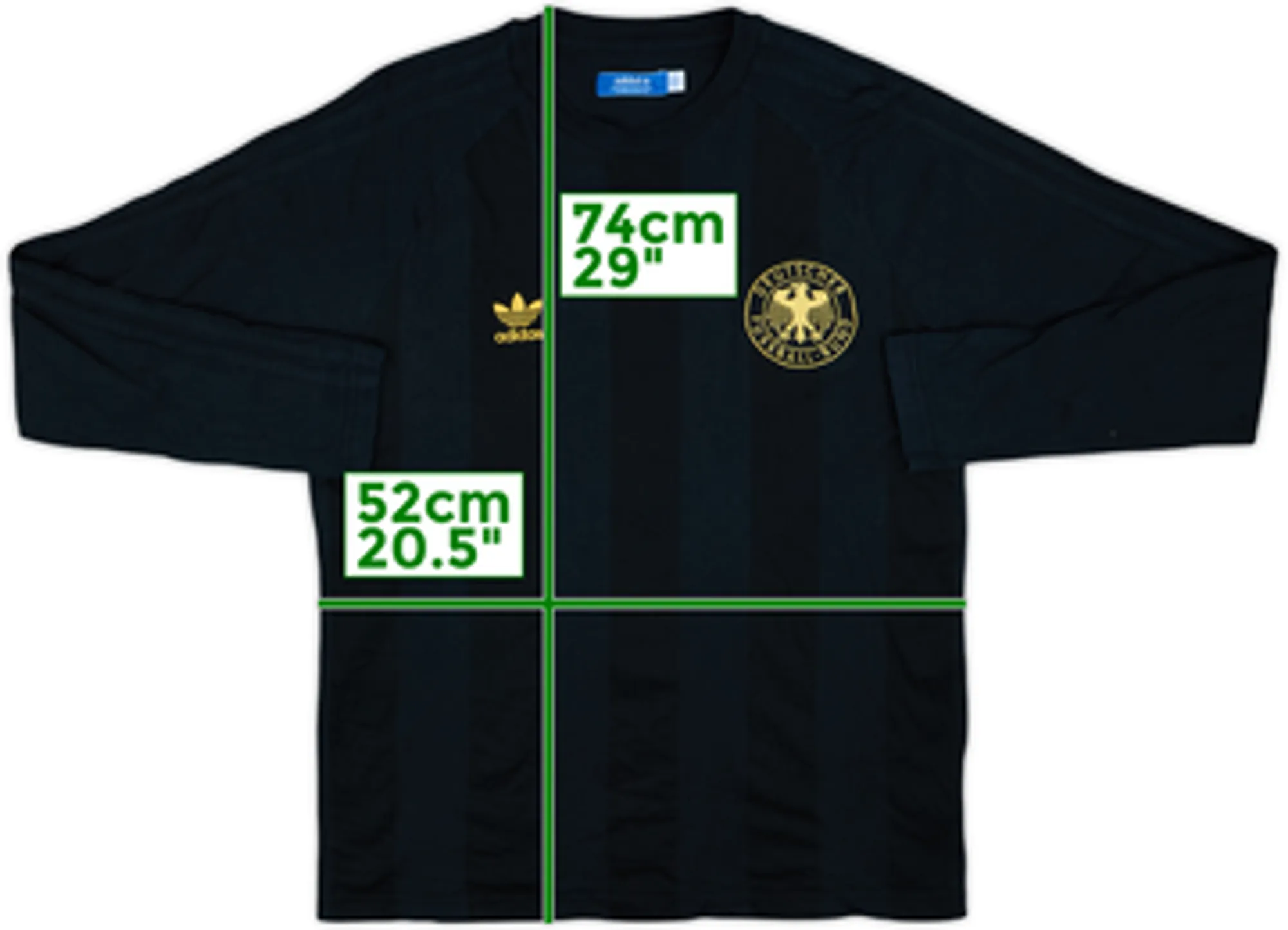 2012 Germany adidas Originals 1980s Retro Training L/S Shirt - 9/10 - (L)