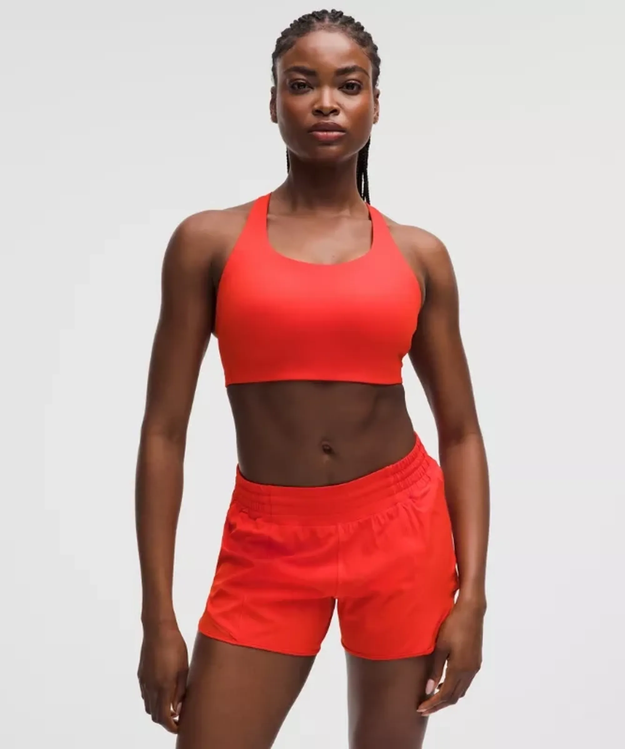lululemon – Women's Energy Sports Bra High Support, B-G Cups – Color Red – Size 32B