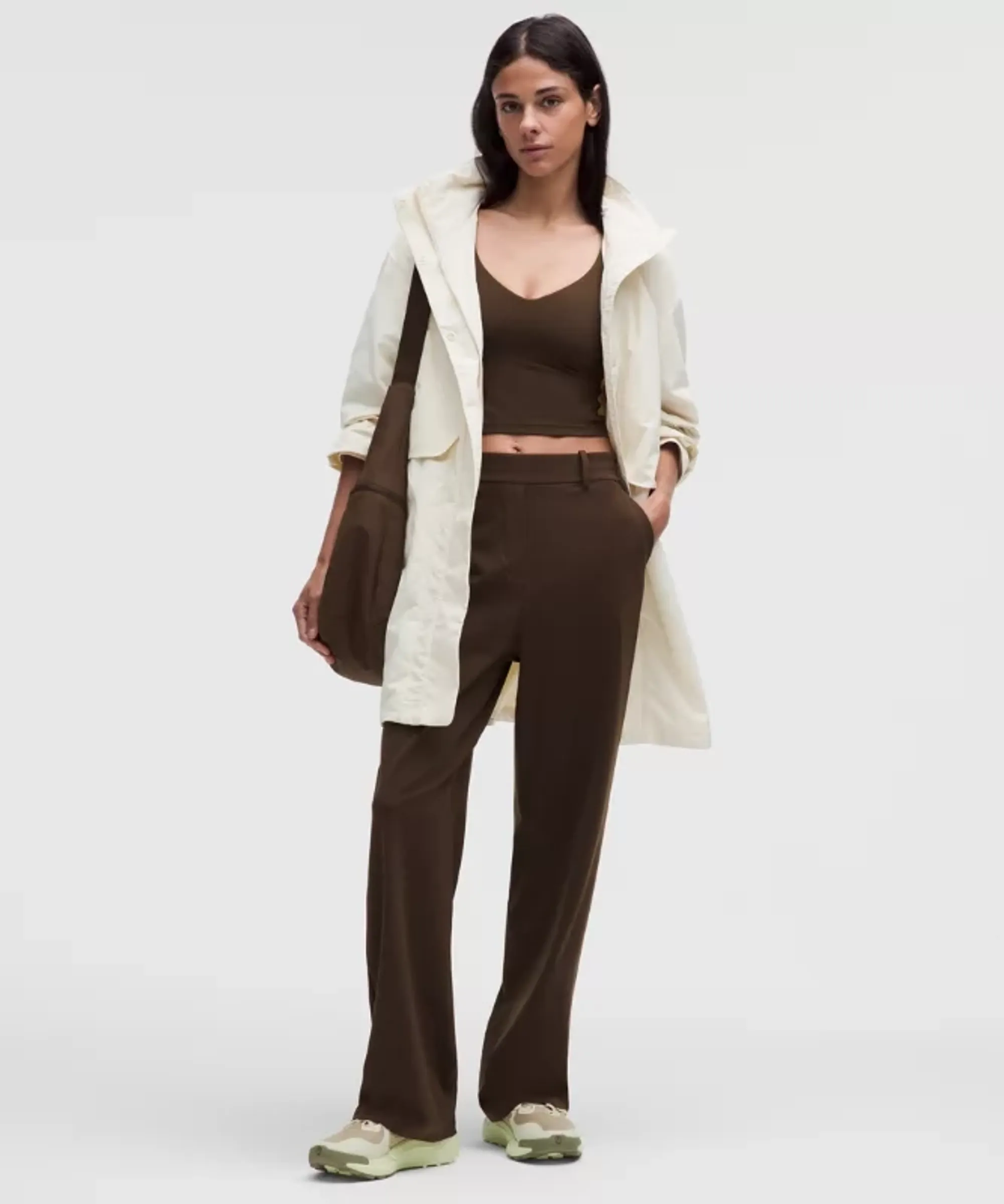 lululemon – Women's Always Effortless Long Jacket Evolve – Color White – Size Large
