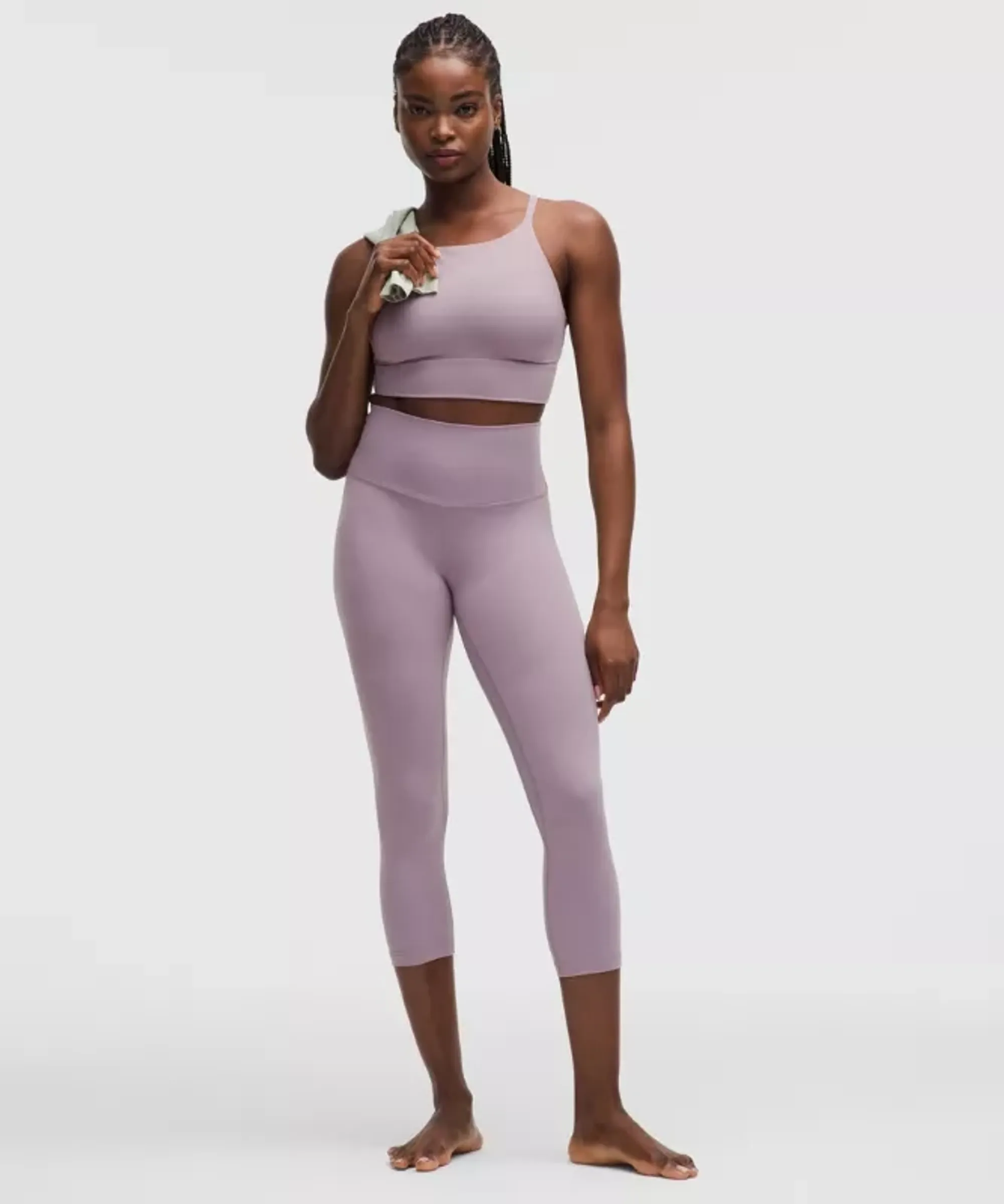 lululemon – Women's Align High-Rise Crop Leggings – 21" – Color Purple/Pastel – Size 0