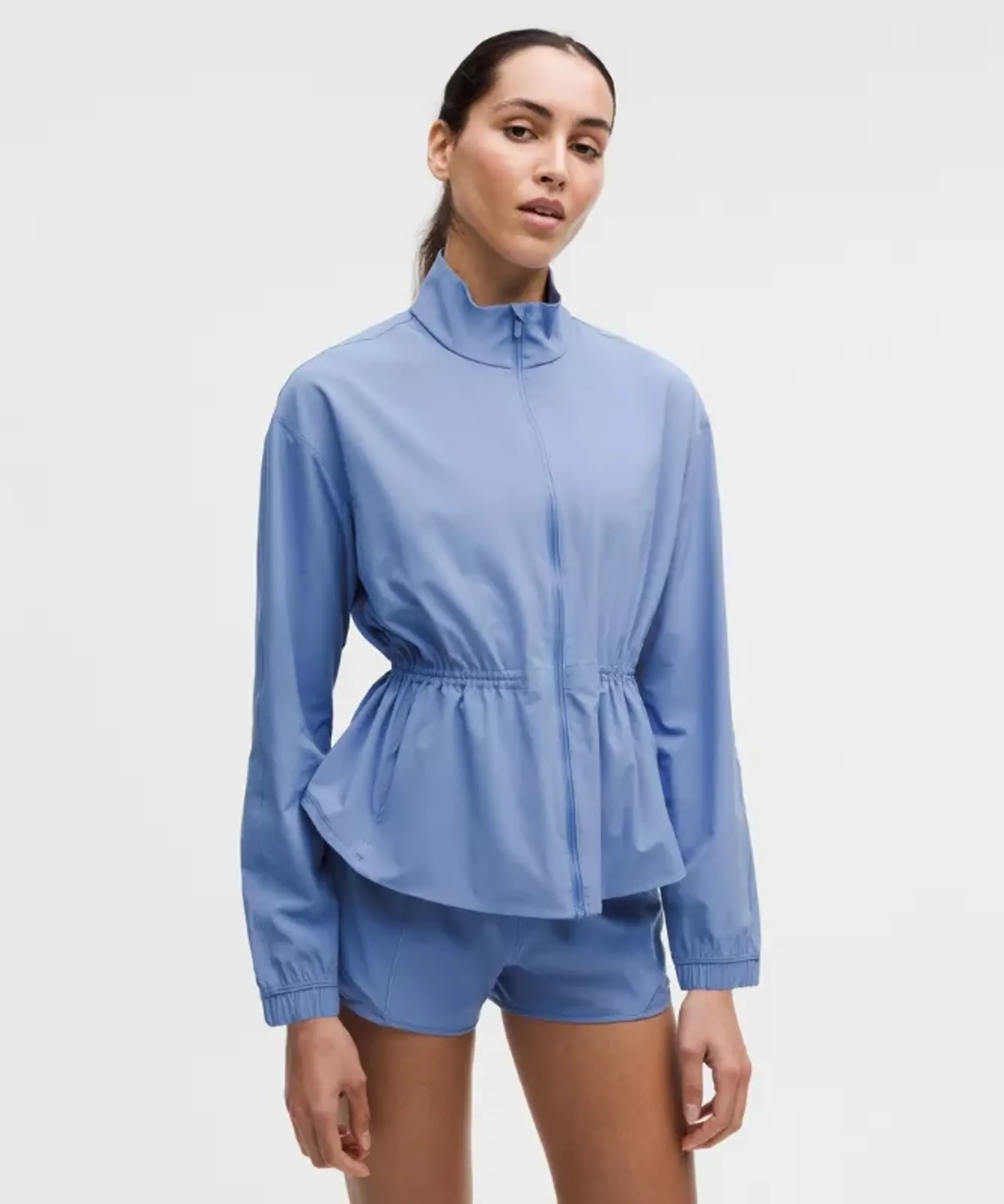 lululemon – Women's UV-Protective Cinch-Waist Running Jacket – Color Blue – Size Large