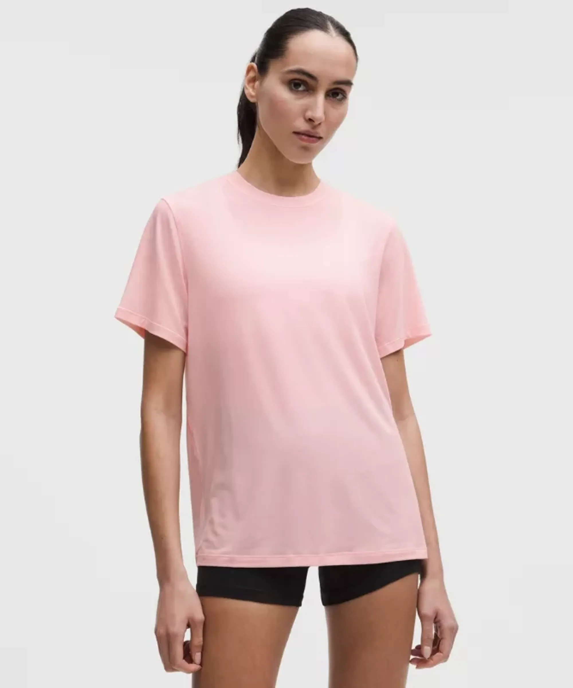 lululemon – Women's Jersey Training Short-Sleeve Shirt – Color Pink – Size 10
