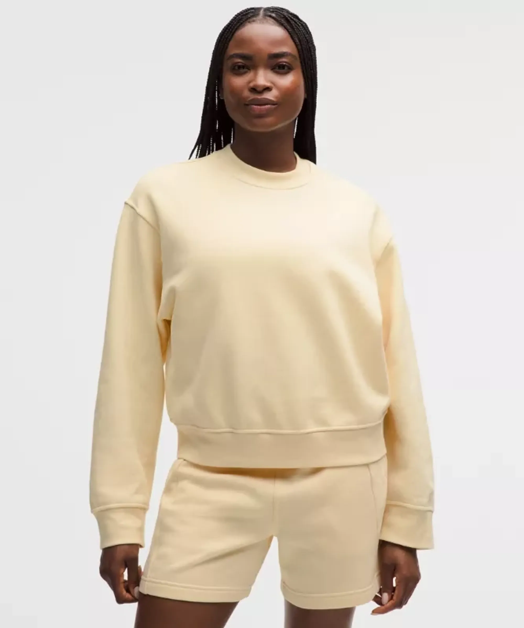 lululemon – Women's Steady State Crew Sweatshirt – Color Yellow – Size Large