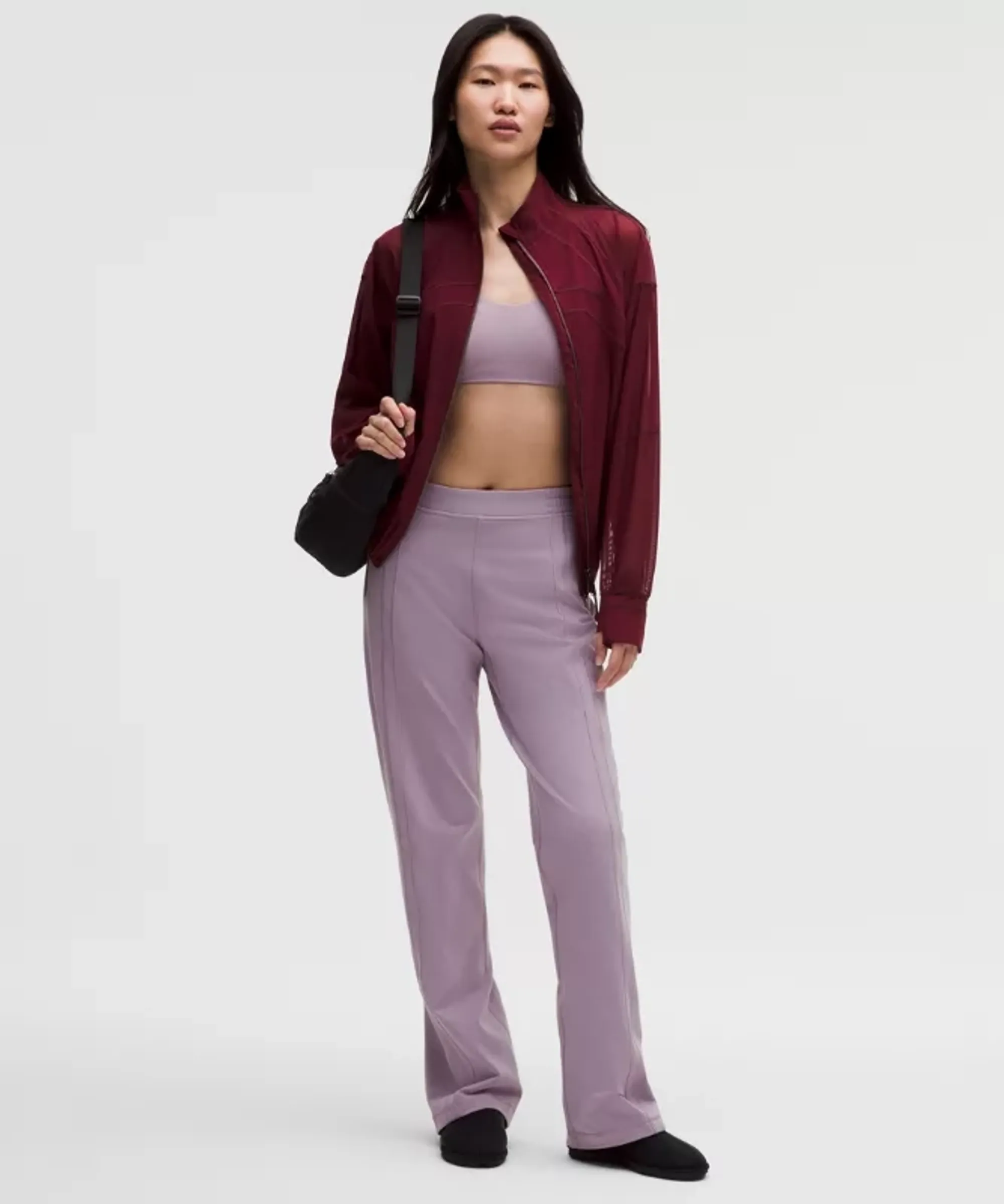 lululemon – Women's Define Mid-Rise Track Pants Luon – Color Purple/Pastel – Size Large