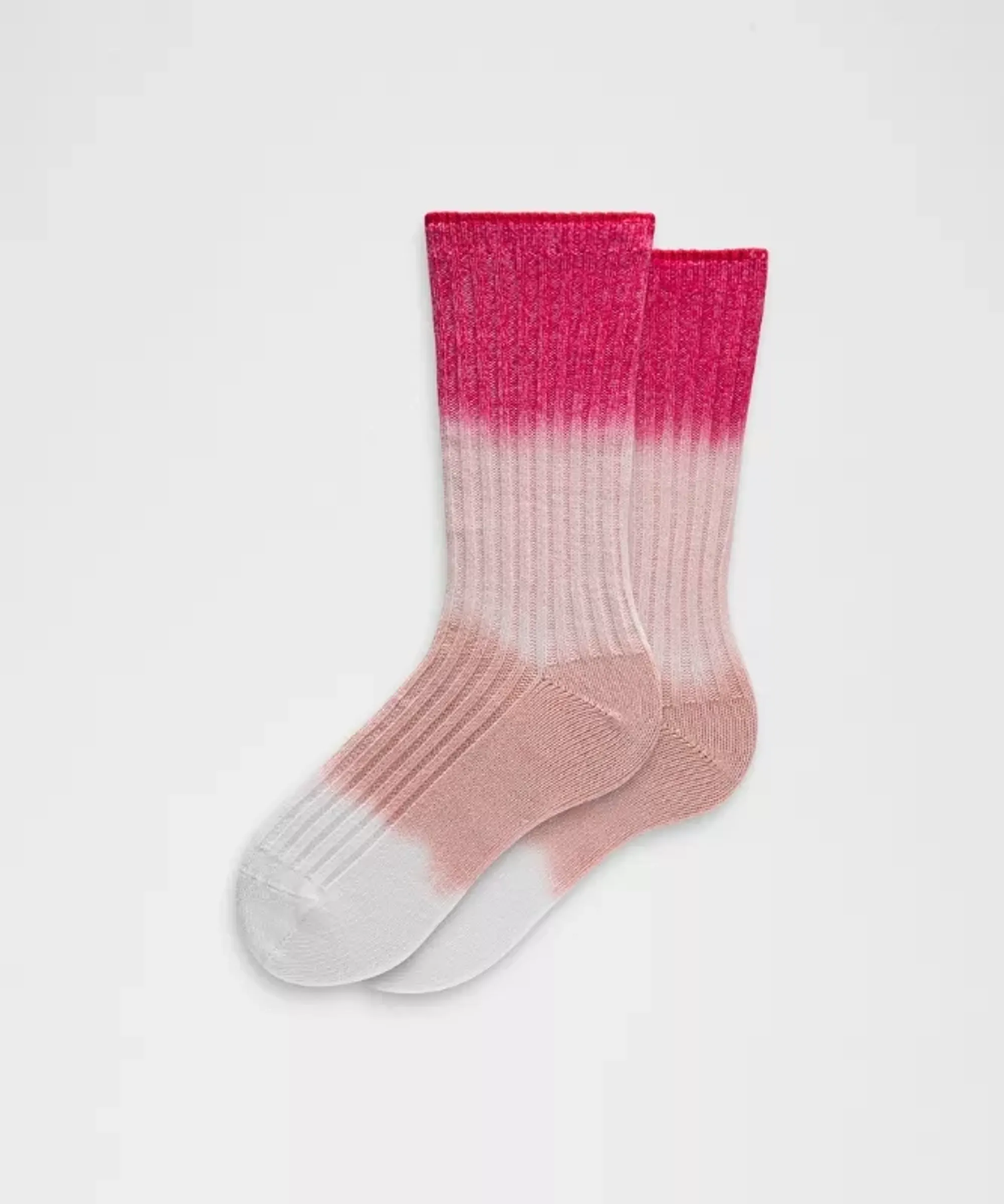 lululemon – Crew-Length Ragg Socks – Color Pink – Size Large