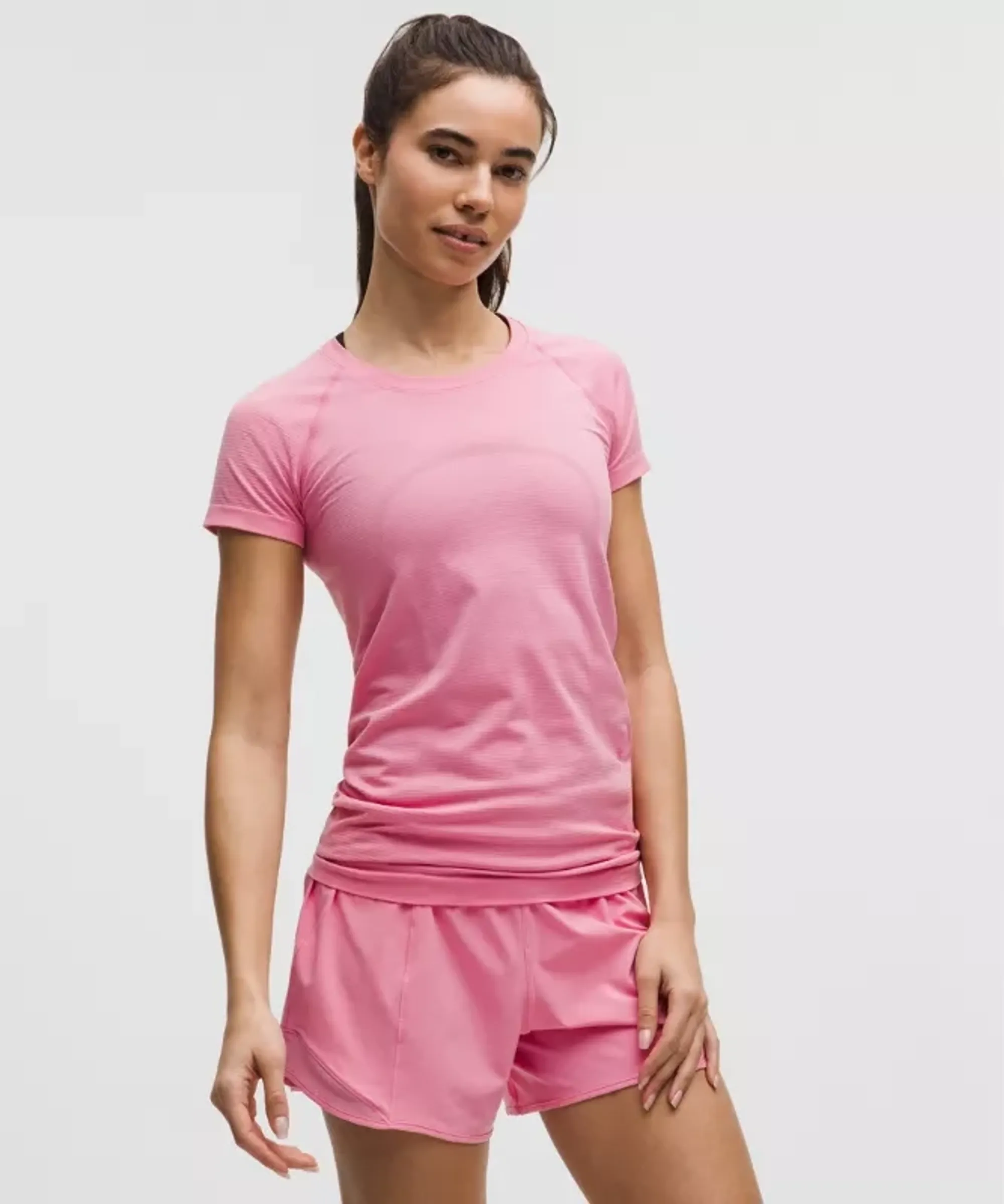 lululemon – Women's Swiftly Tech Short-Sleeve Shirt 2.0 Hip Length – Color Pink – Size 0