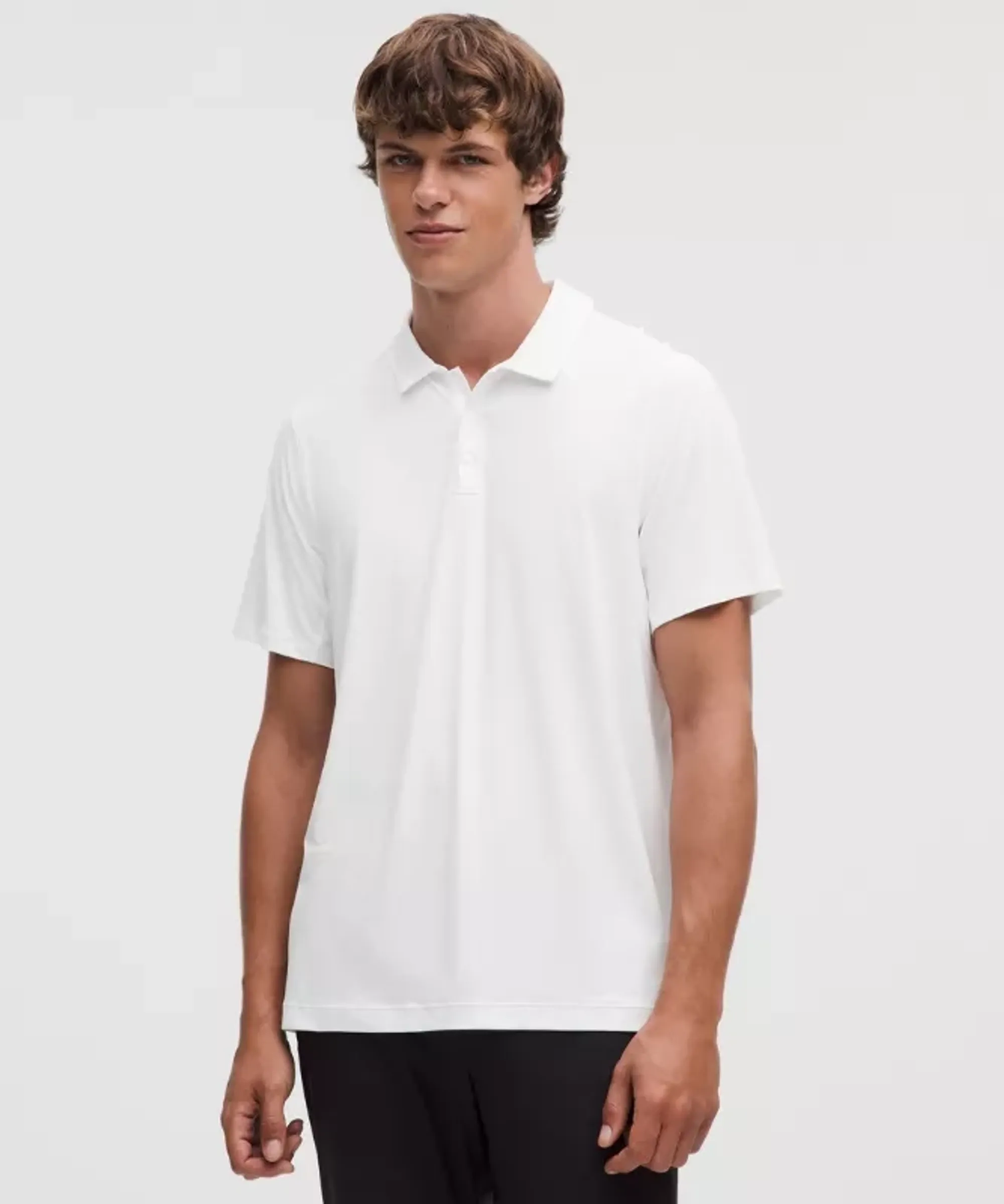 lululemon – Men's Logo Sport Polo Short-Sleeve – Color White – Size Large