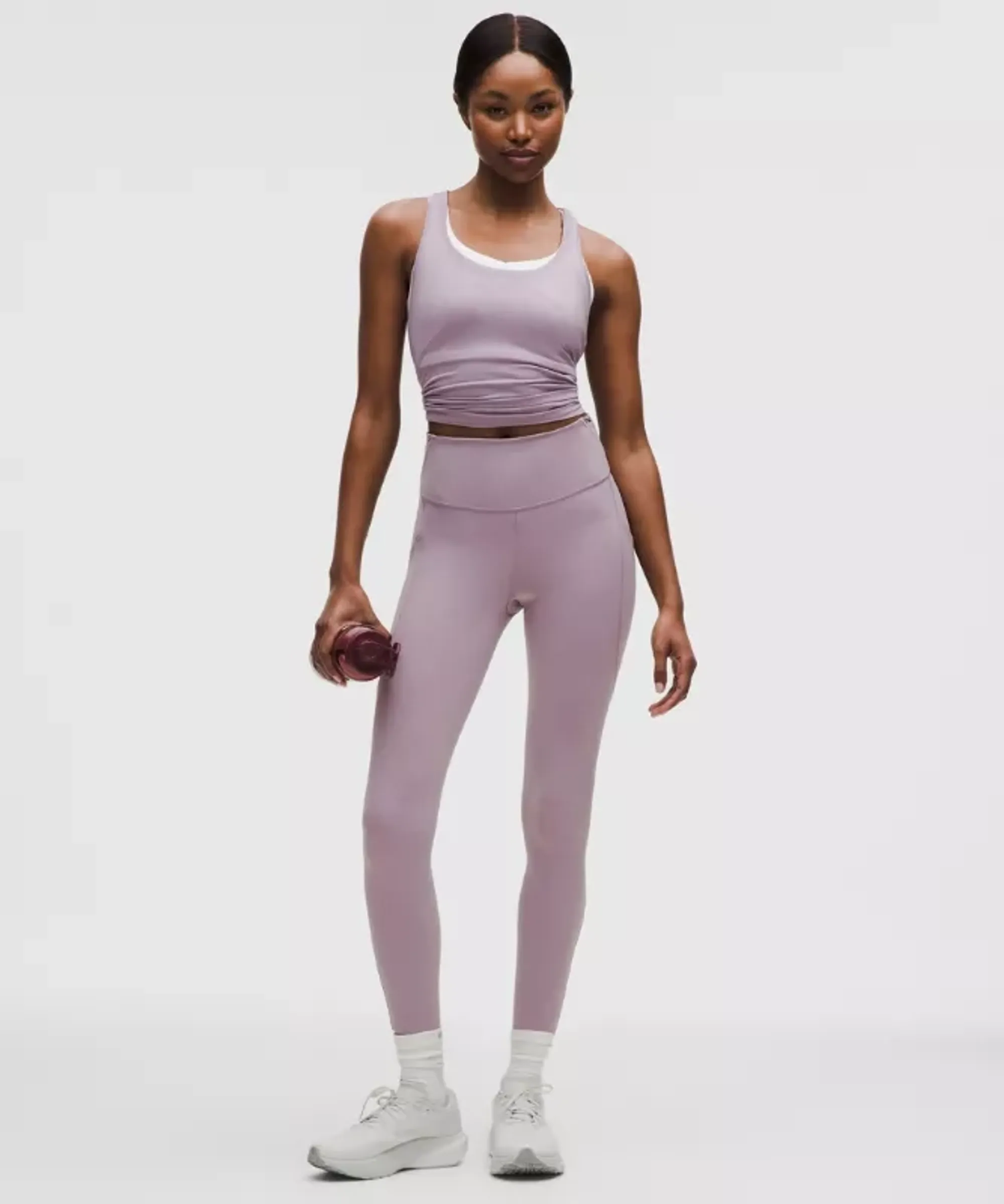 lululemon – Women's Fast and Free High-Rise Tight Leggings 5 Pocket – 25" – Color Purple/Pastel – Size 10