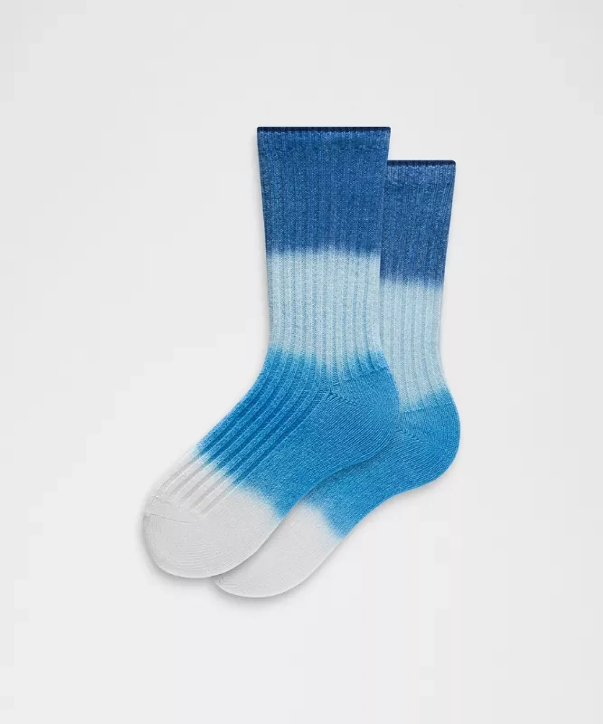 lululemon – Crew-Length Ragg Socks – Color Blue – Size Large