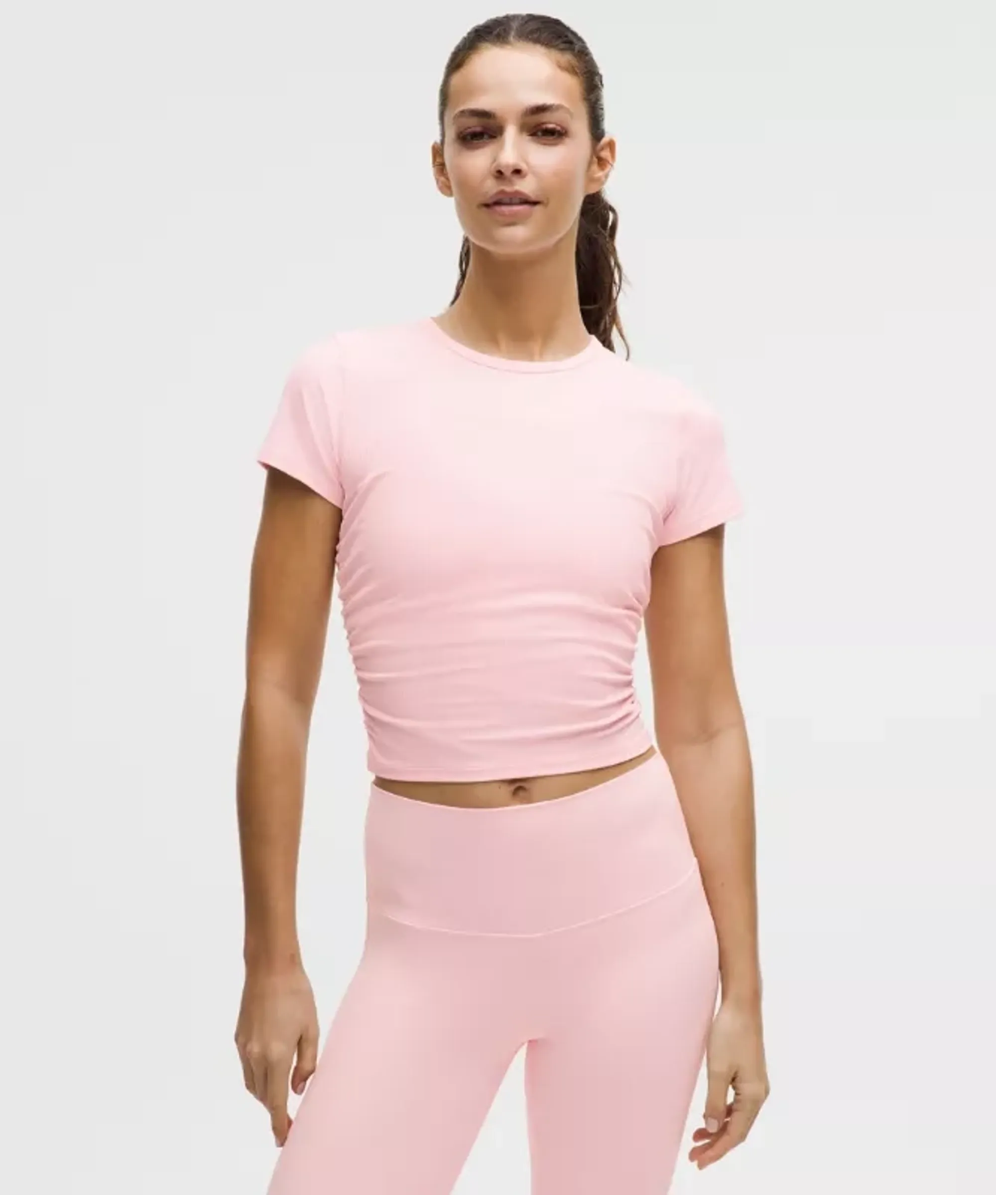 lululemon – Women's All It Takes Ribbed Nulu T-Shirt – Color Pink – Size 0