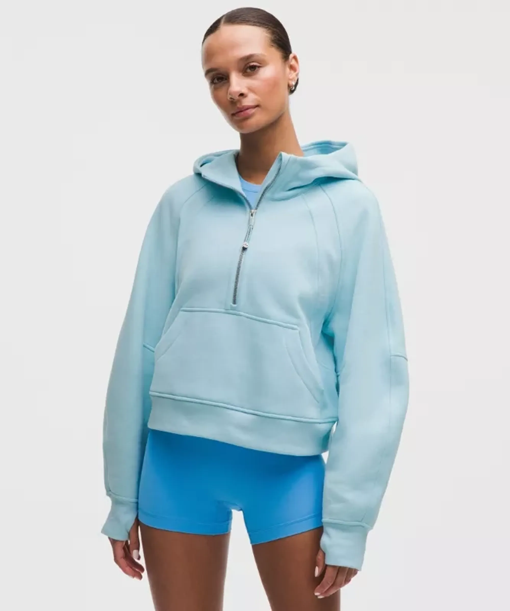 lululemon – Women's Scuba Oversized Half-Zip Hoodie – Color Blue – Size Medium/Large