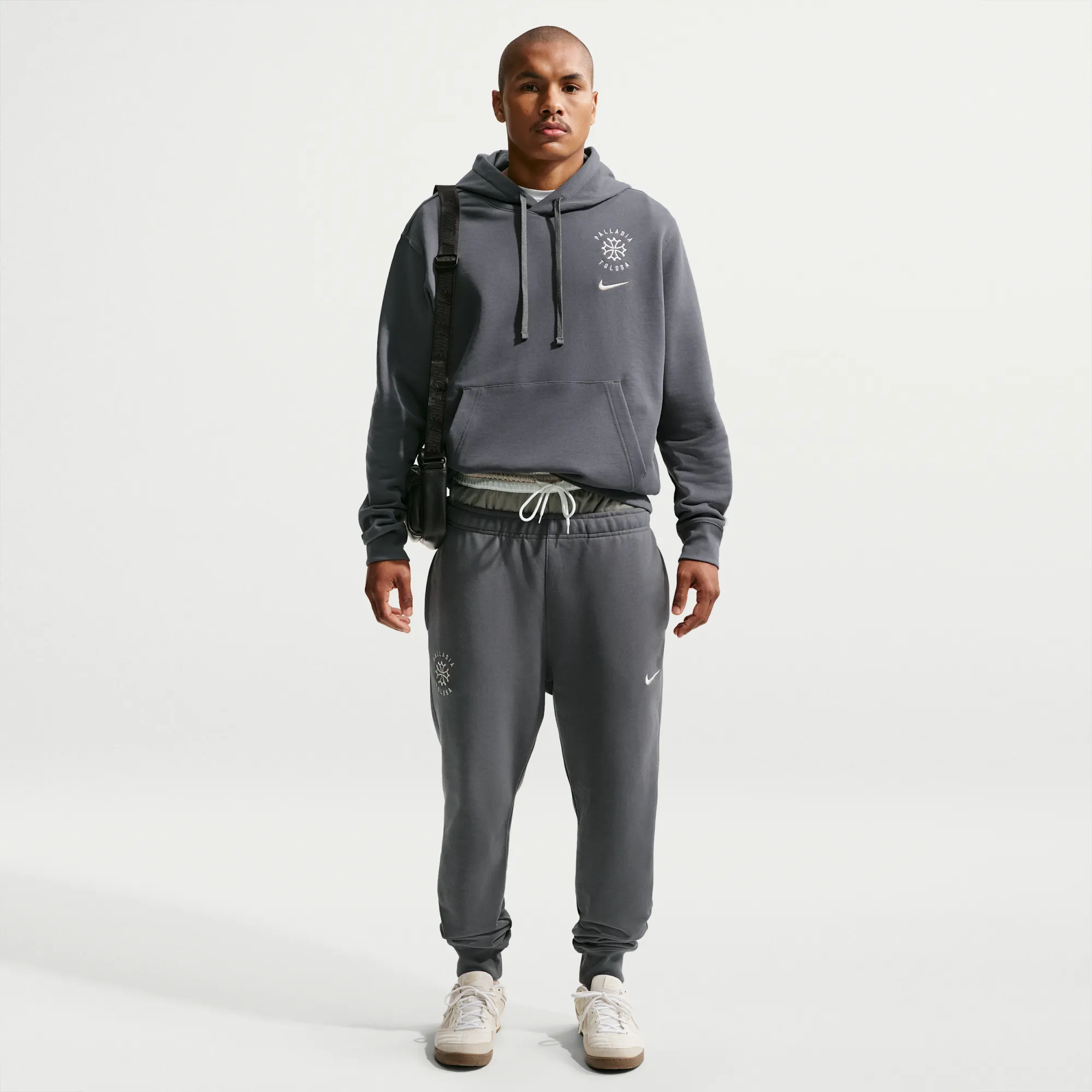 Stade Toulousain X Toulouse F.C. Men's Nike Capitolium French Terry Trousers - Grey - Cotton/Polyester