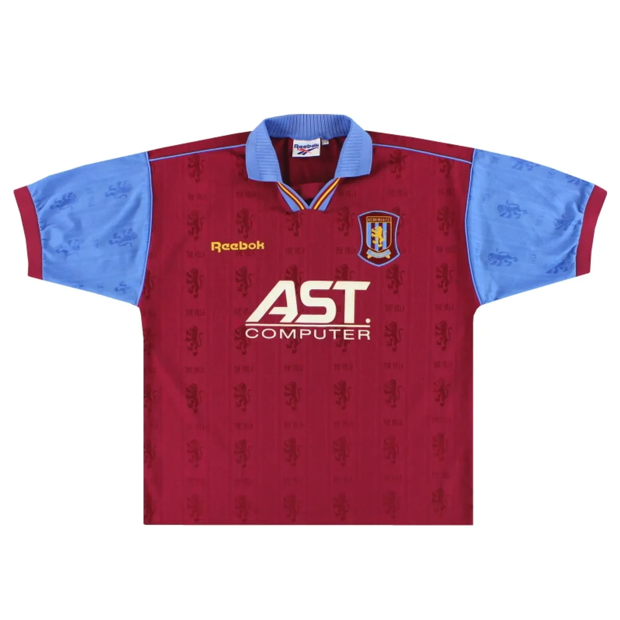 1995-97 Aston Villa Reebok Home Shirt *Mint* XL - Aston Villa / Excellent 