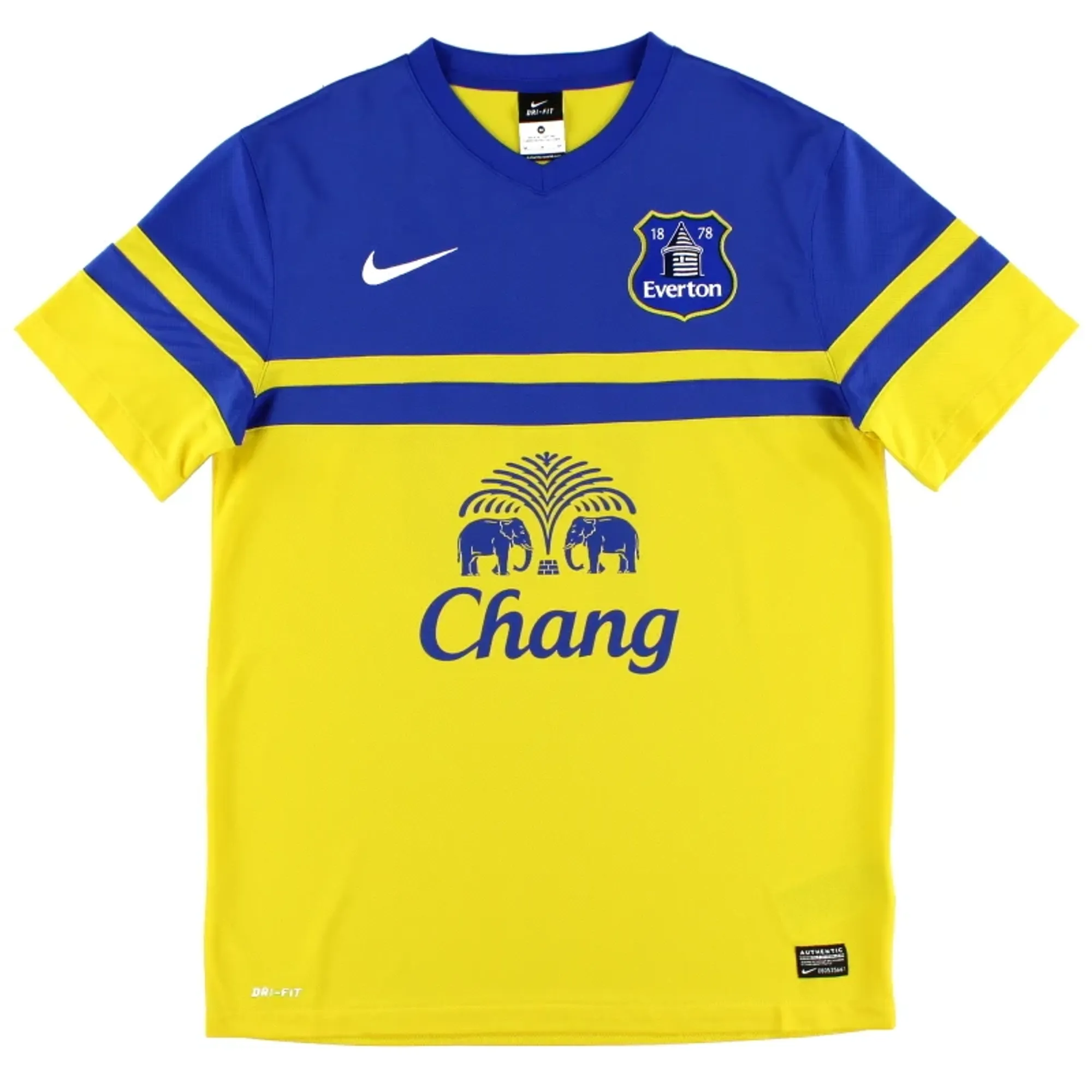2013-14 Everton Nike Away Shirt XL - Everton / Excellent 