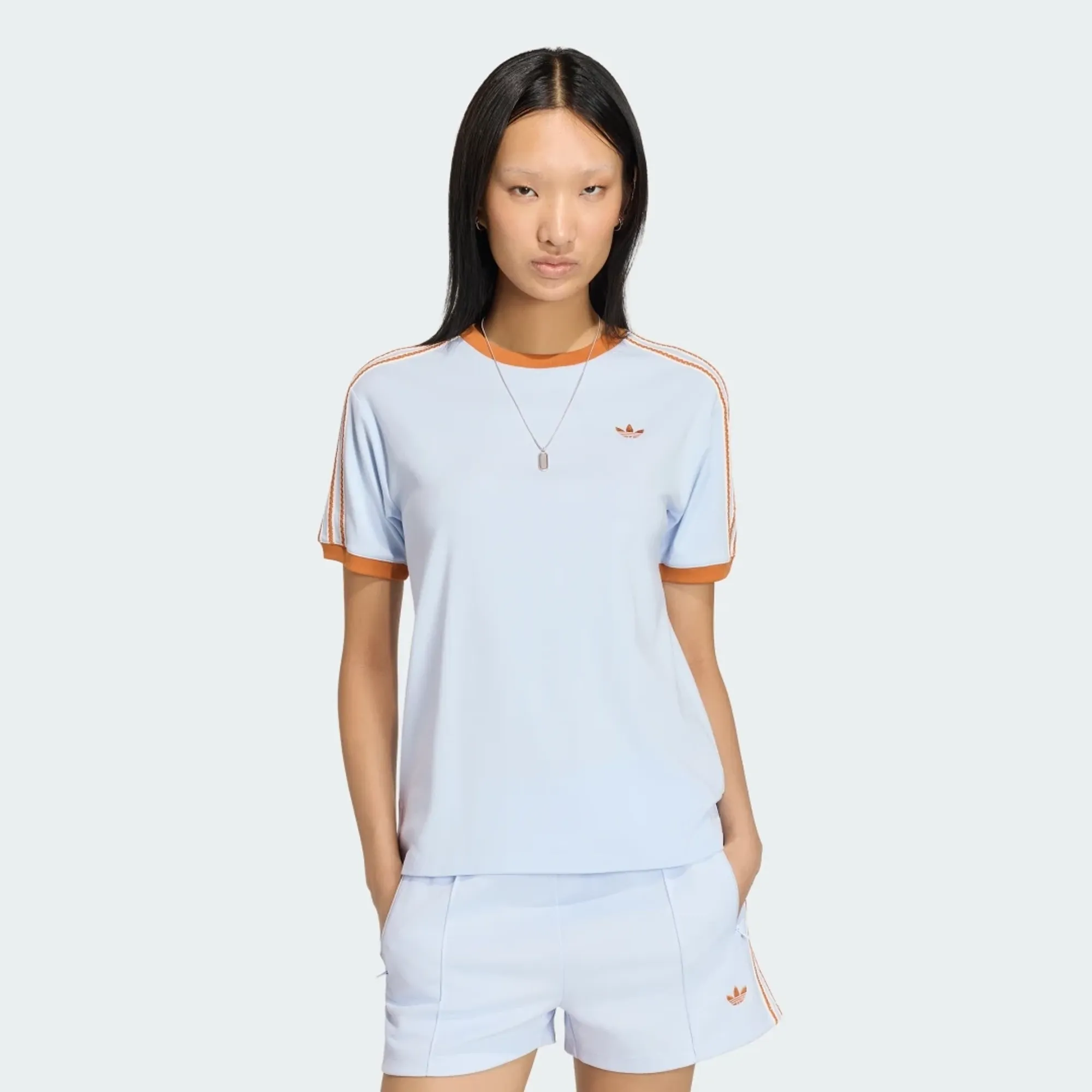adidas ADIDAS ORIGINALS SUMMER GLOW ADVANCED THREE STRIPES T-Shirt