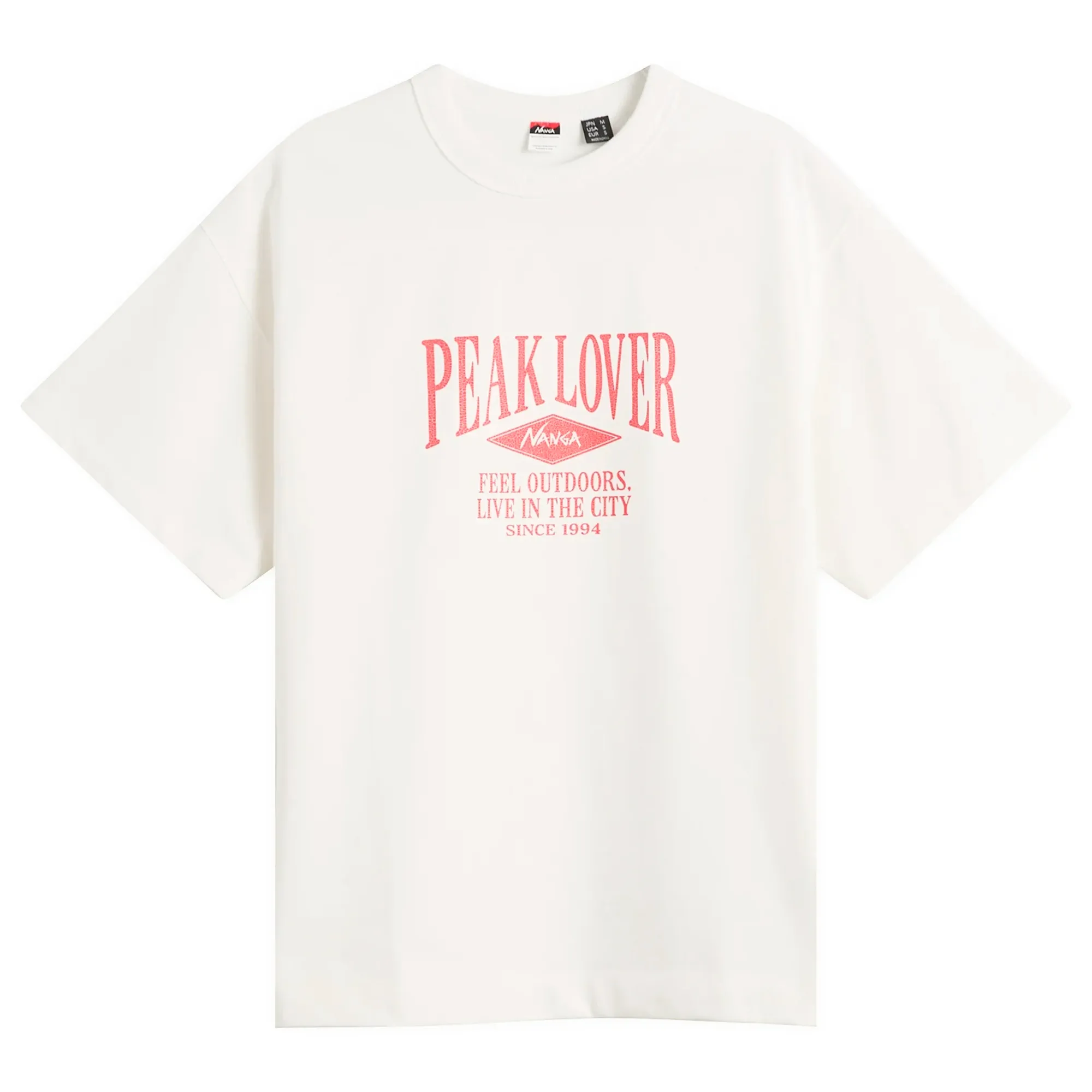 NANGA Men's Eco Hybrid Peak Lover T-Shirt White