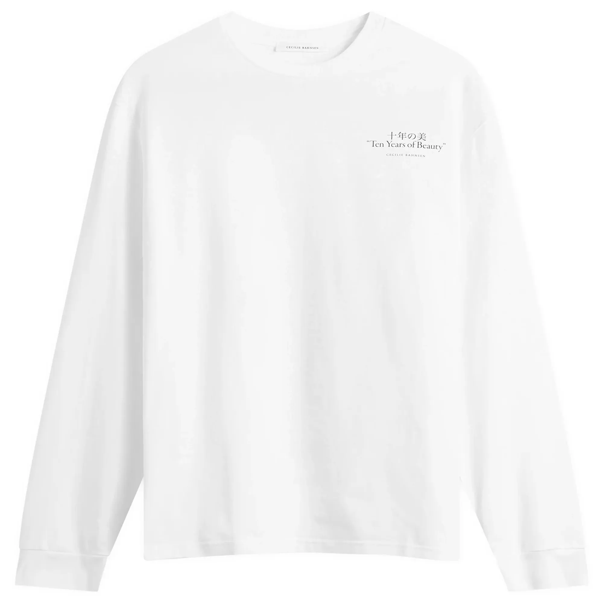 Cecilie Bahnsen Women's Lily Long Sleeve T-Shirt White/Red