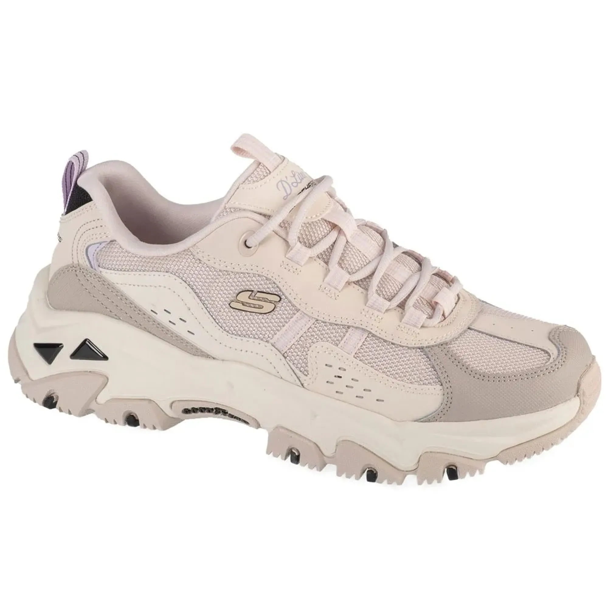 Skechers Women's D'Lites Hiker Sneaker in Natural