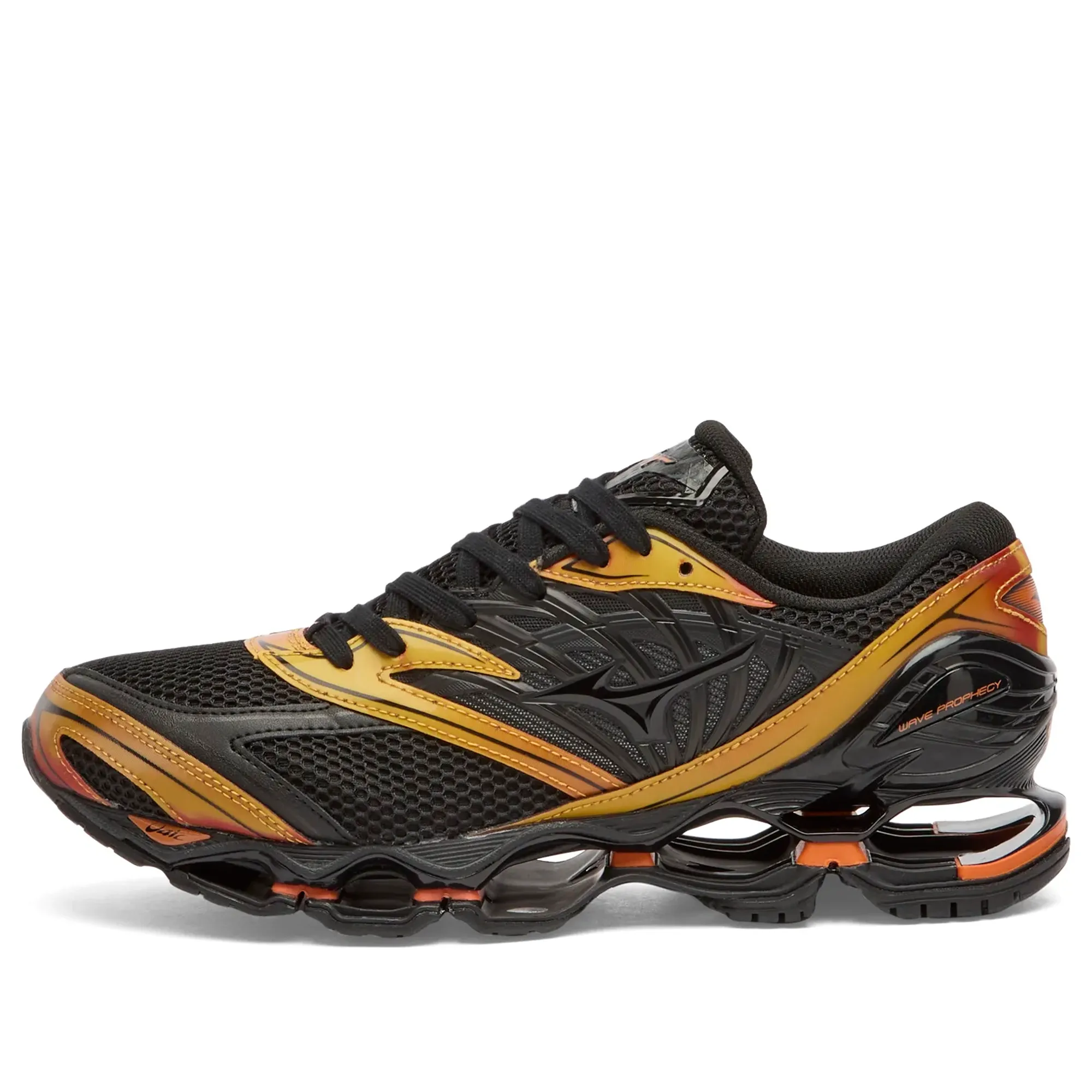 Mizuno Men's Wave Prophecy Ls Sneaker Black Sand/Black/Autumn Sunset