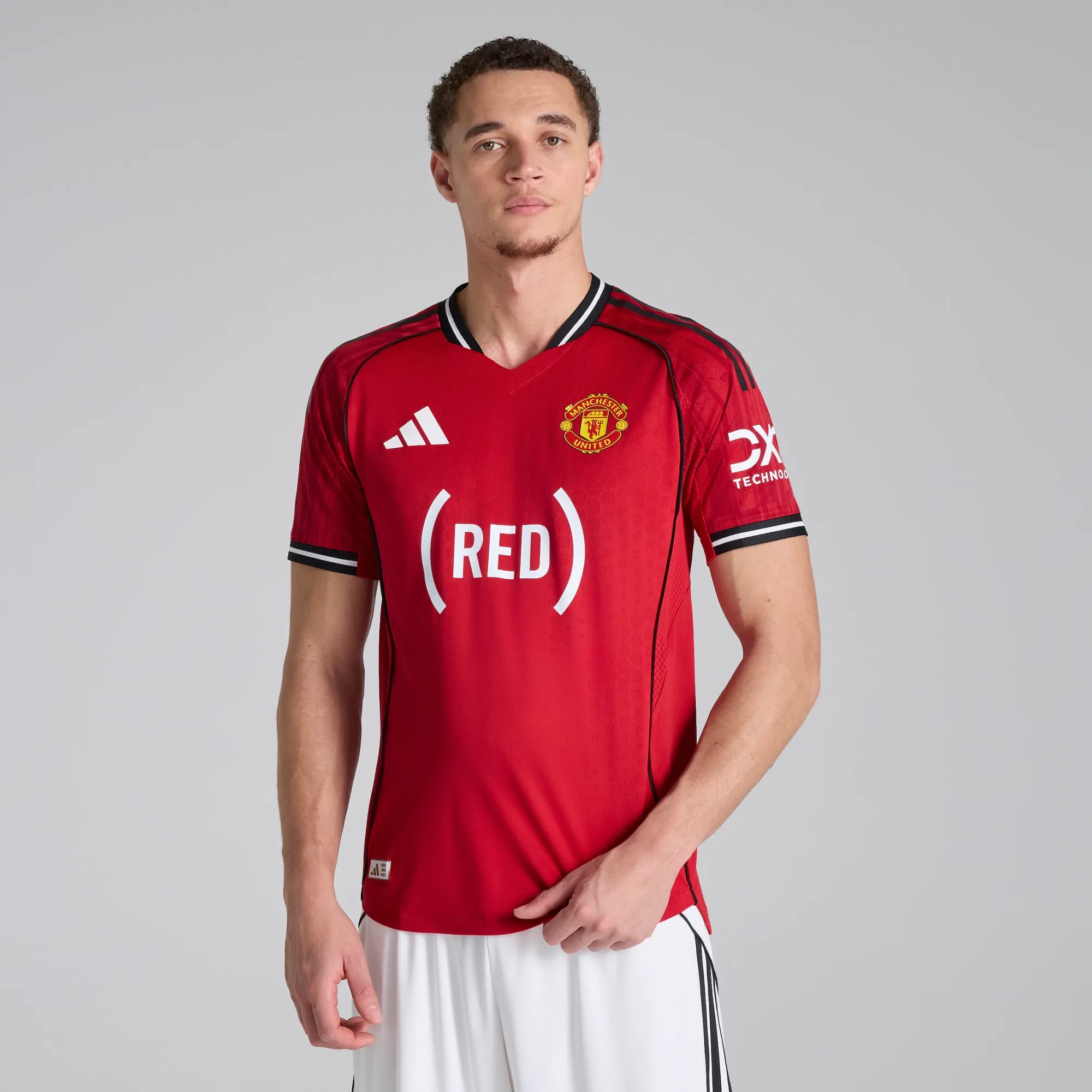 Manchester United Home Authentic RED Jersey | JP3007 | FOOTY.COM