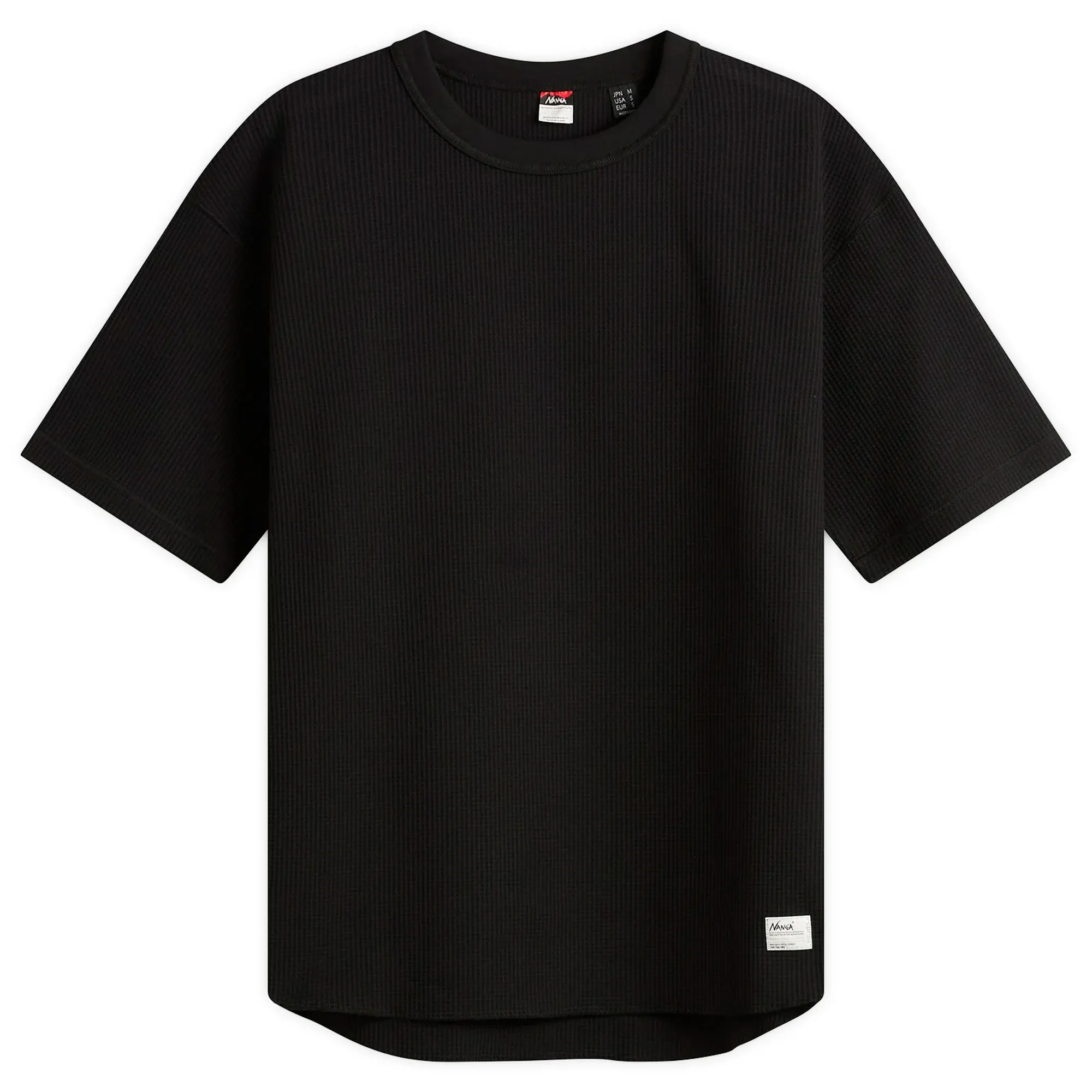 NANGA Men's Airflex® Waffle T-Shirt Black