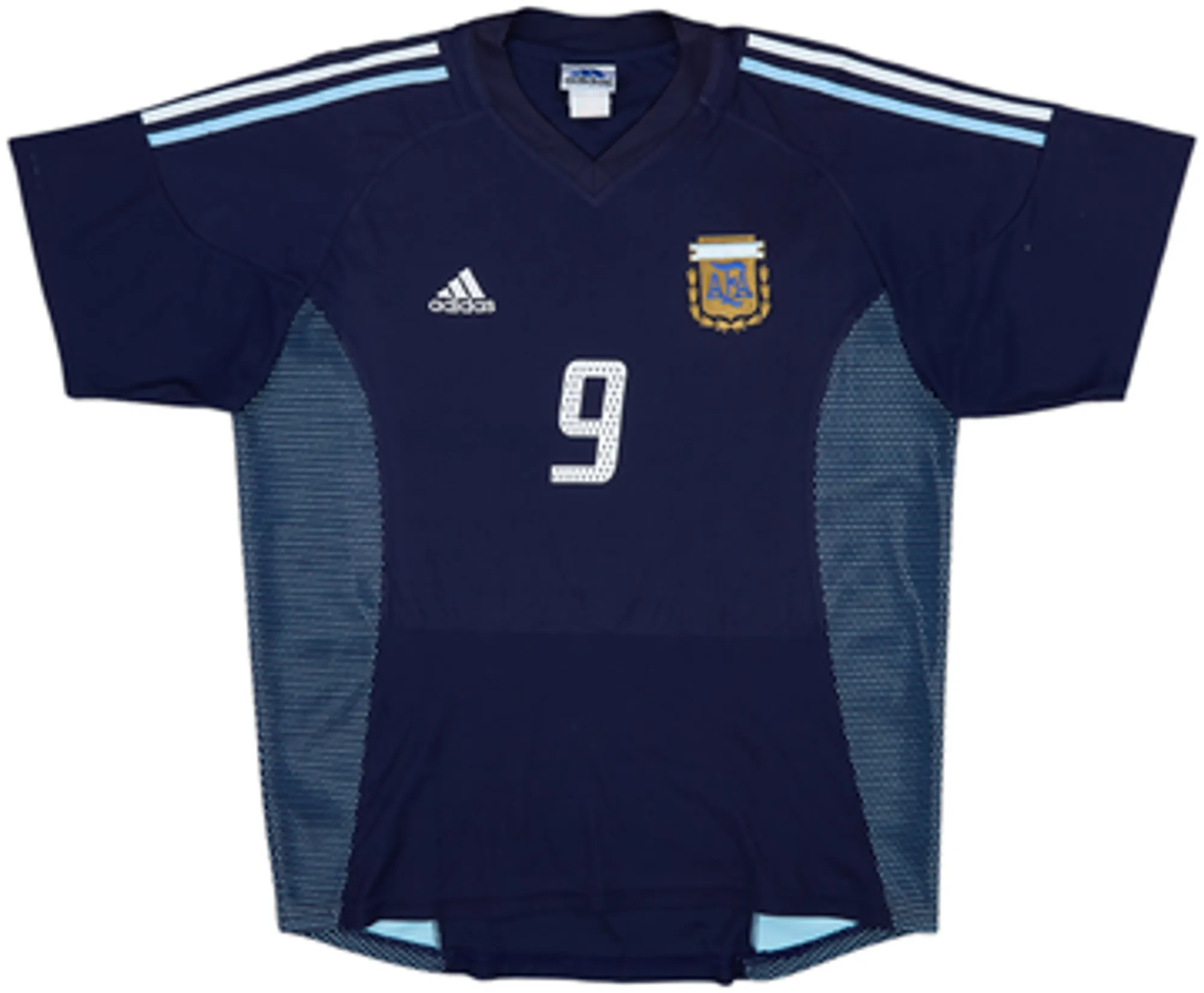2002-04 Argentina Away Shirt Batistuta #9 - 6/10 - (L)