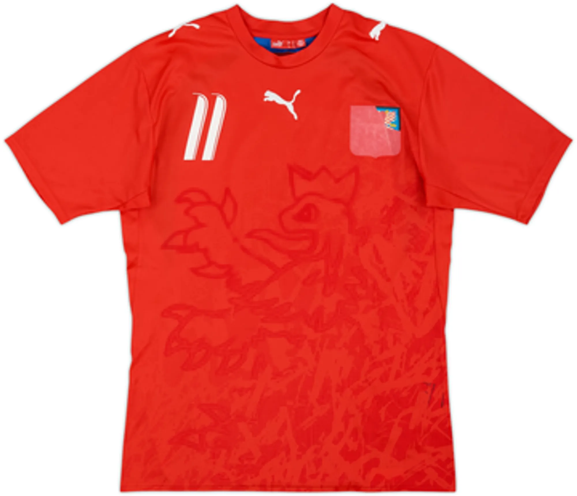 2006-08 Czech Republic Basic Home Shirt Nedved #11 - 4/10 - (S)