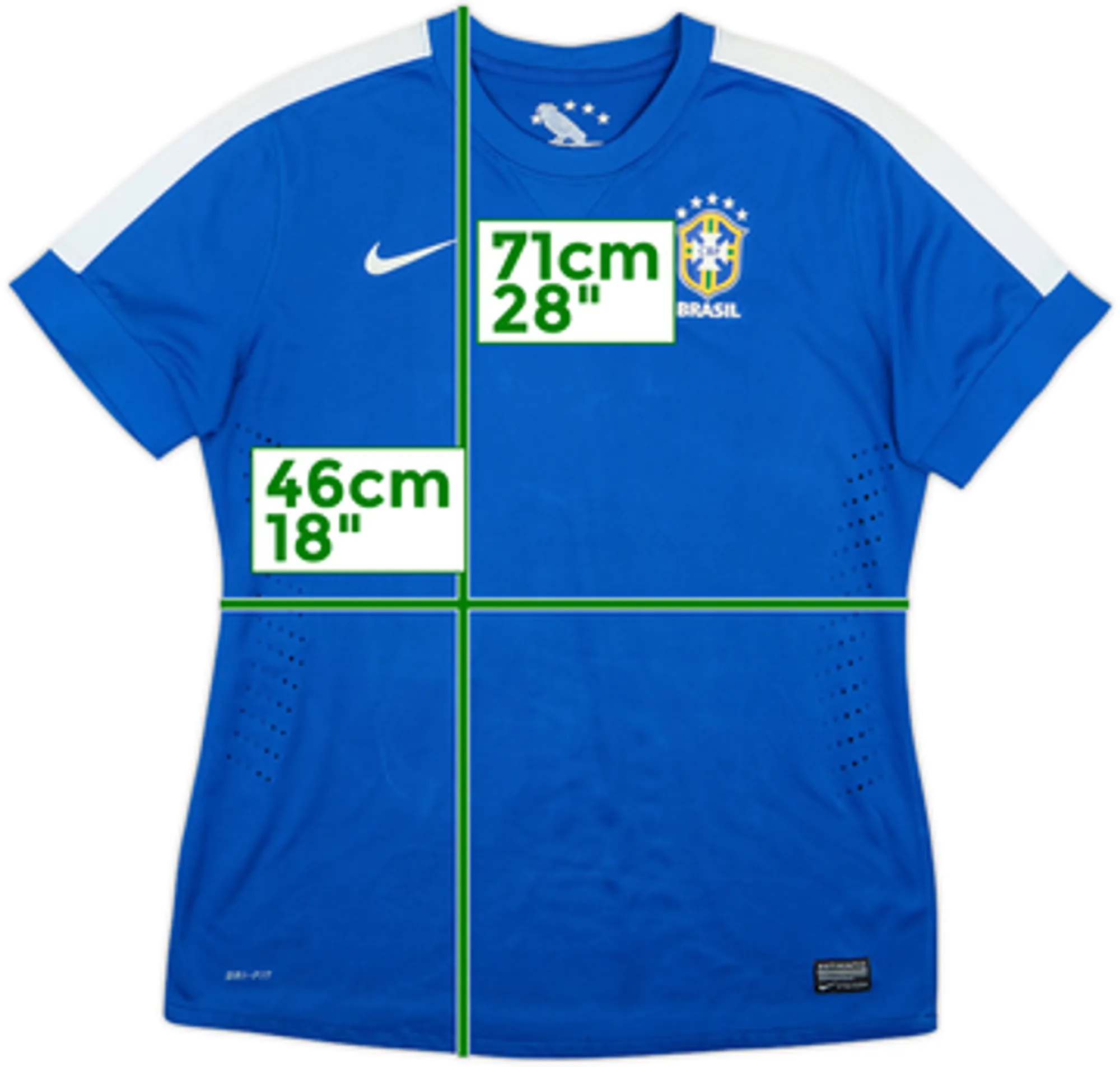 2013 Brazil Player Issue Away Shirt - 6/10 - (L)