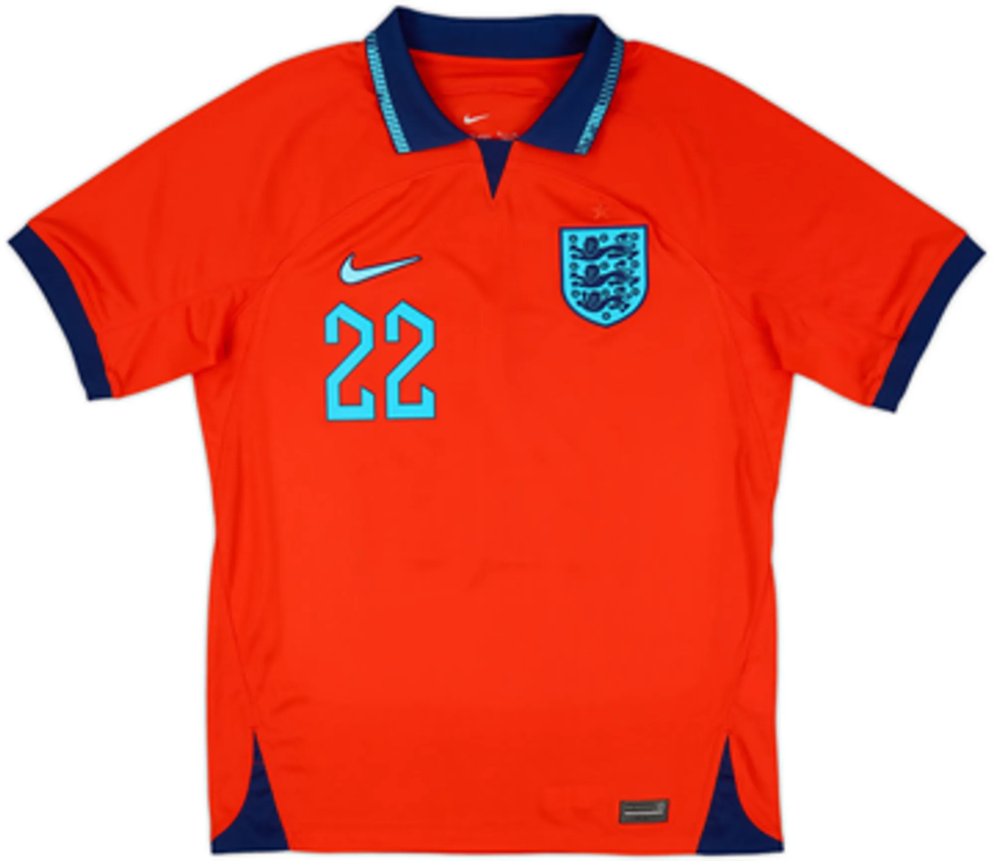 2022-23 England Away Shirt Bellingham #22 - 6/10 - (S)