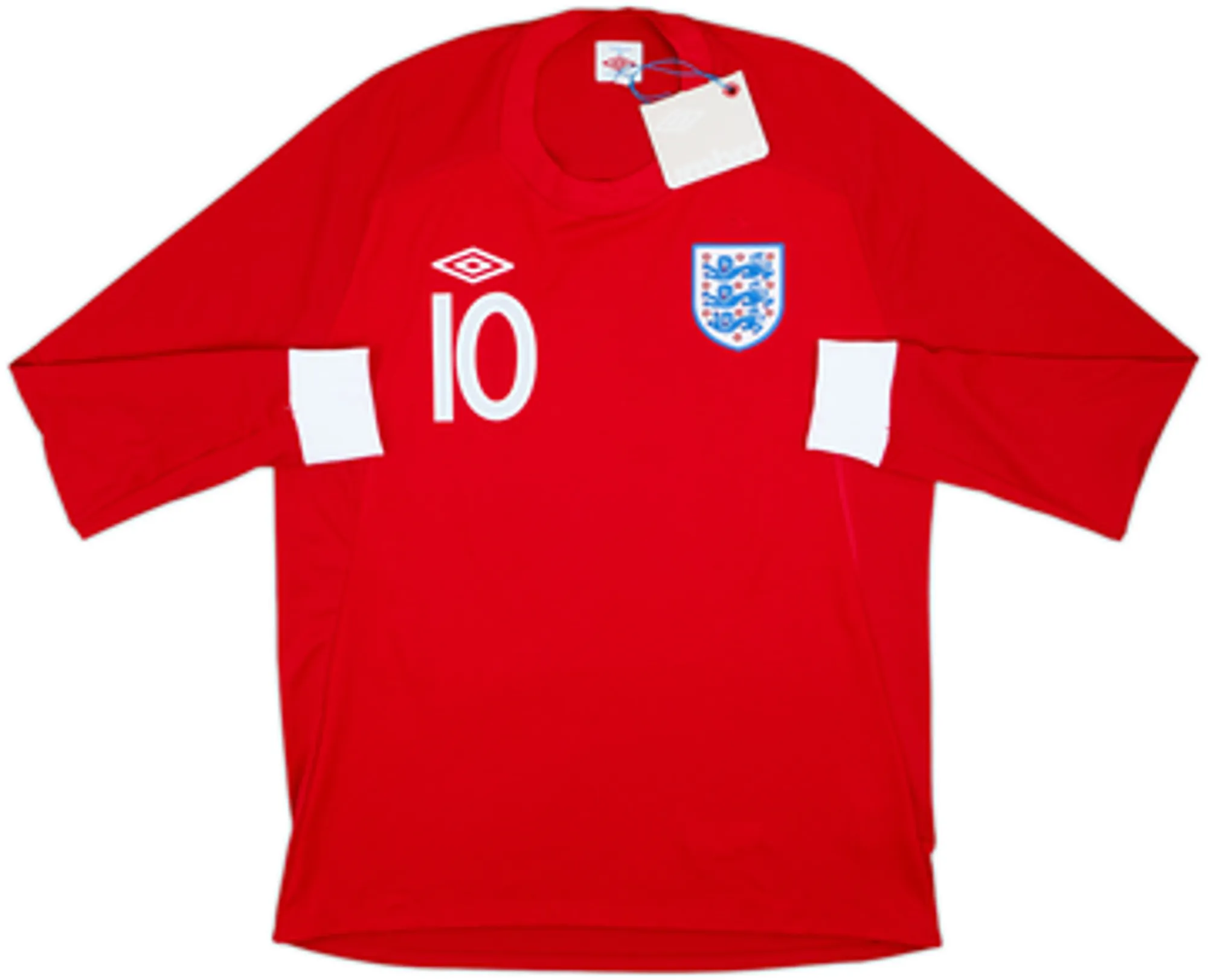 2010-11 England Away L/S Shirt Rooney #10 (L)