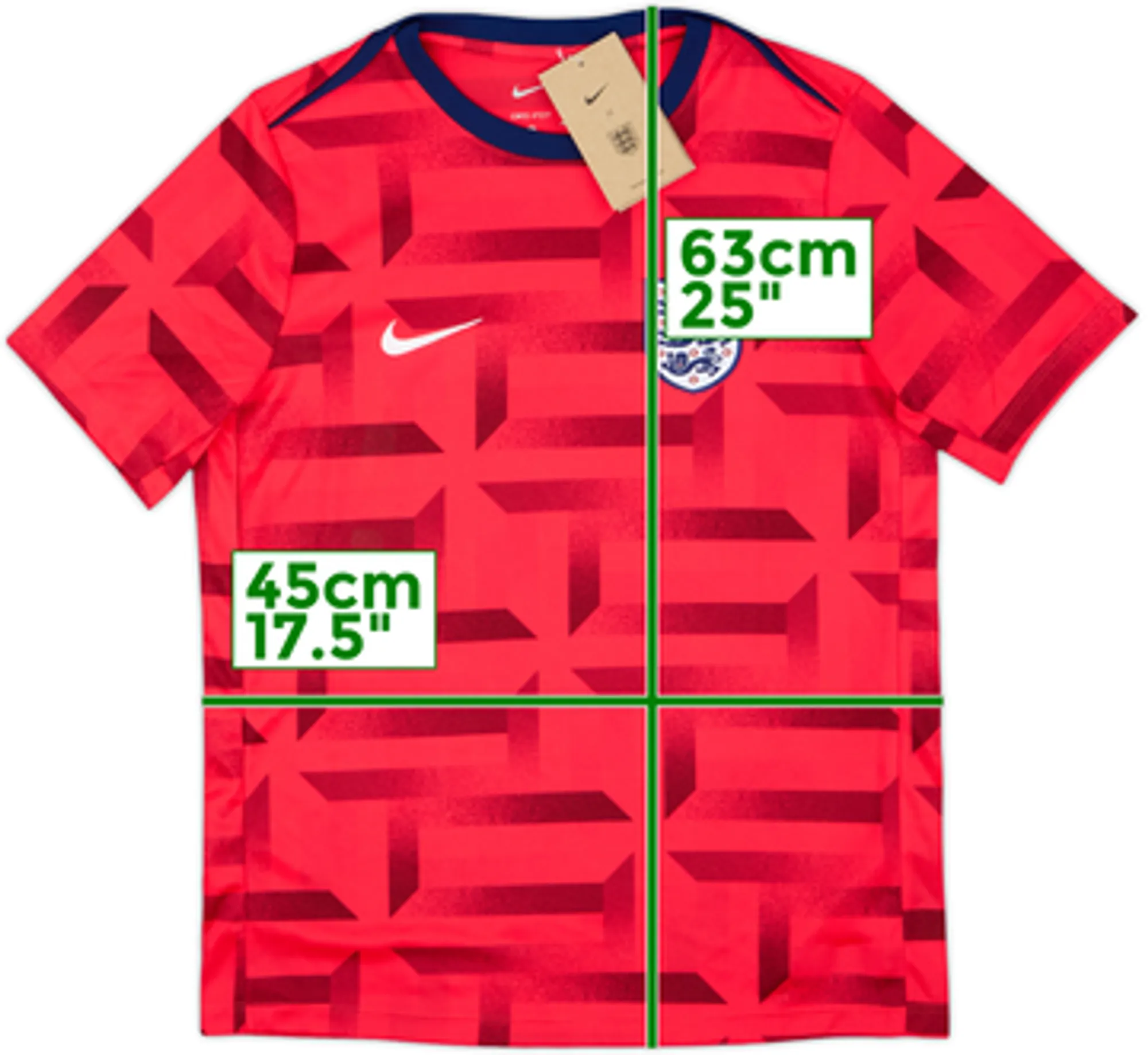 2024 England Nike Pre-Match Training Shirt (XL.Boys)