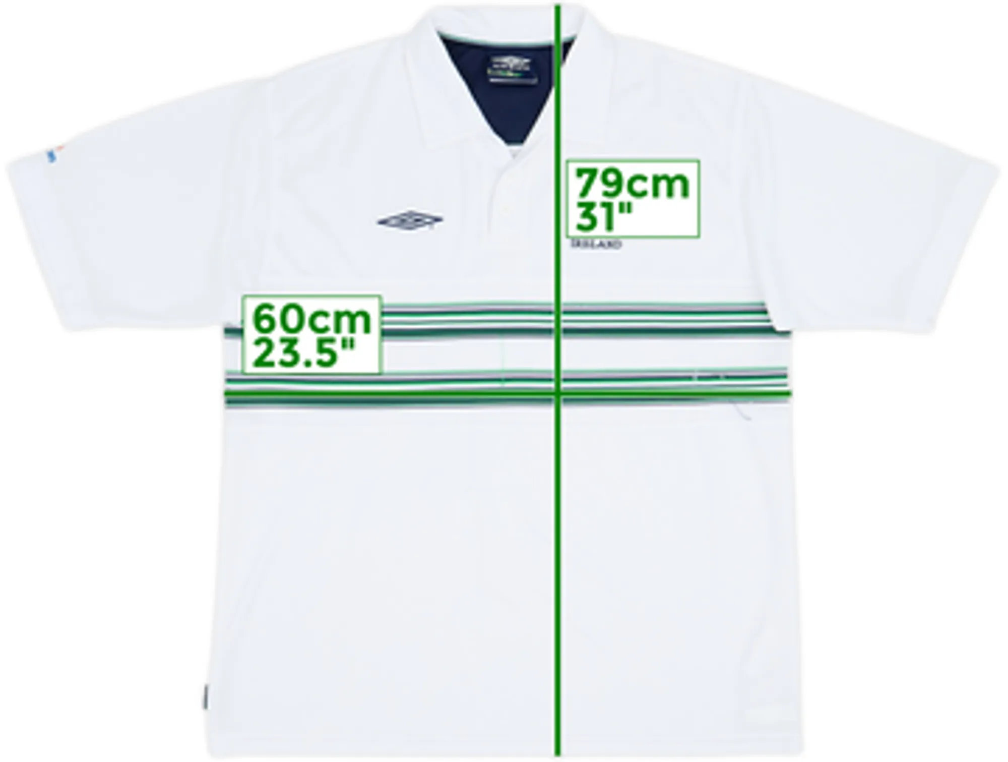 2000-02 Ireland Umbro Polo Shirt - 8/10 - (XL)