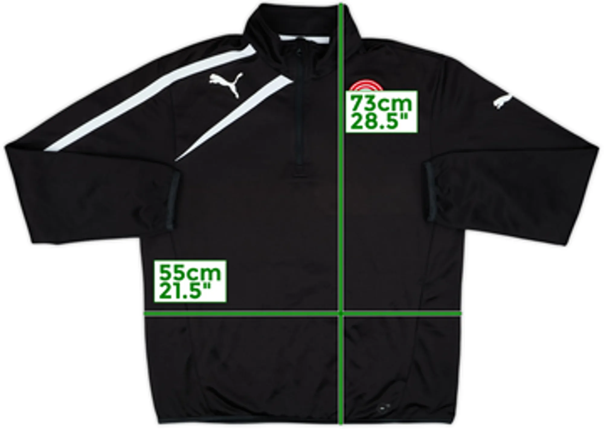 2012-13 Fortuna Dusseldorf Puma 1/4 Zip Drill Top - 8/10 - (M)