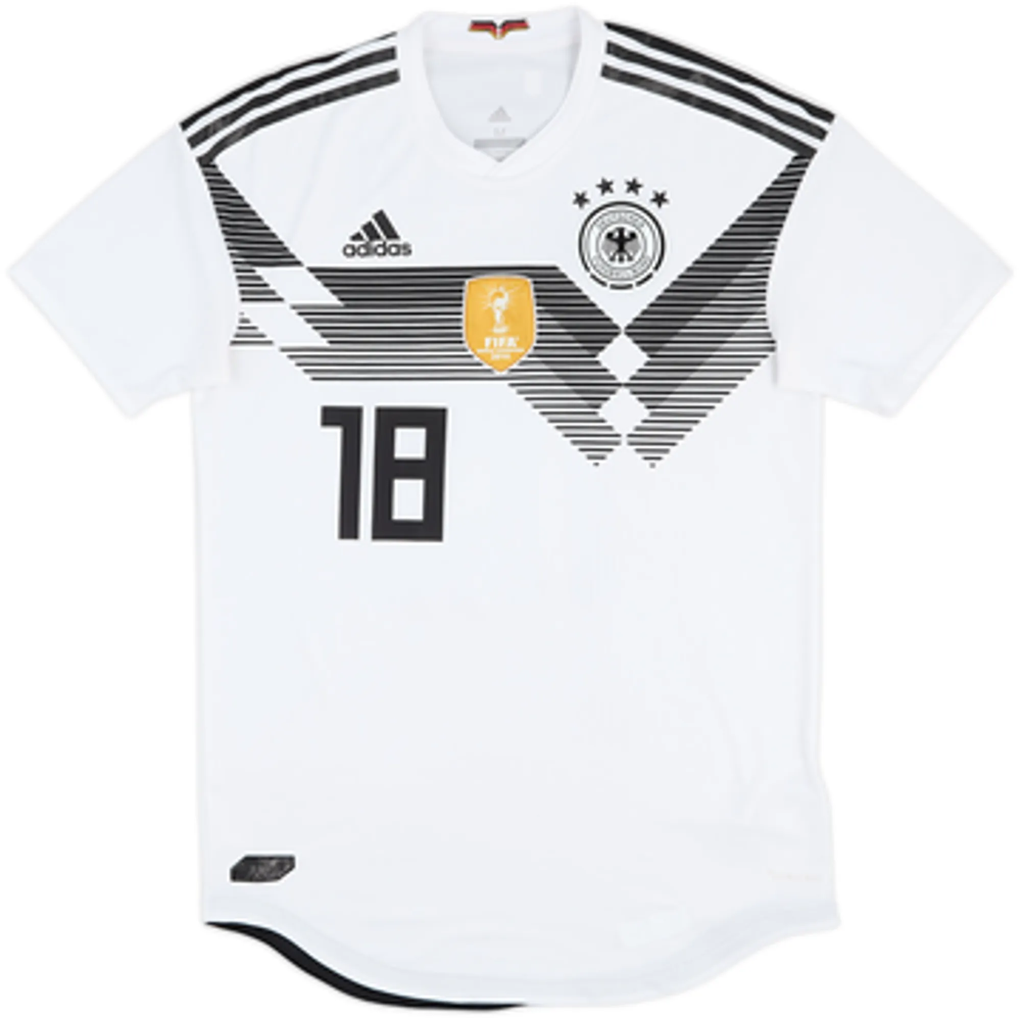 2018-19 Germany Authentic Home Shirt Kimmich #18 - 8/10 - (M)