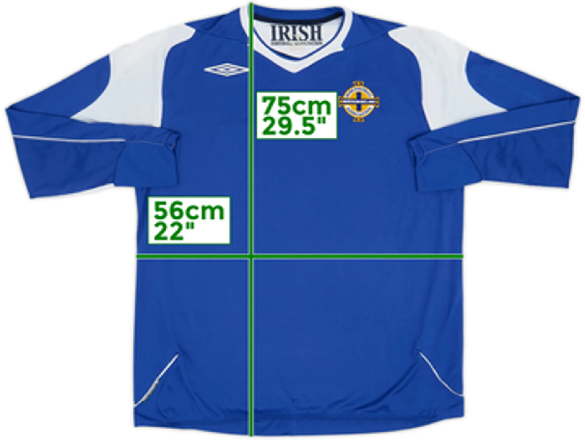 2007-08 Northern Ireland Away L/S Shirt - 7/10 - (XL)
