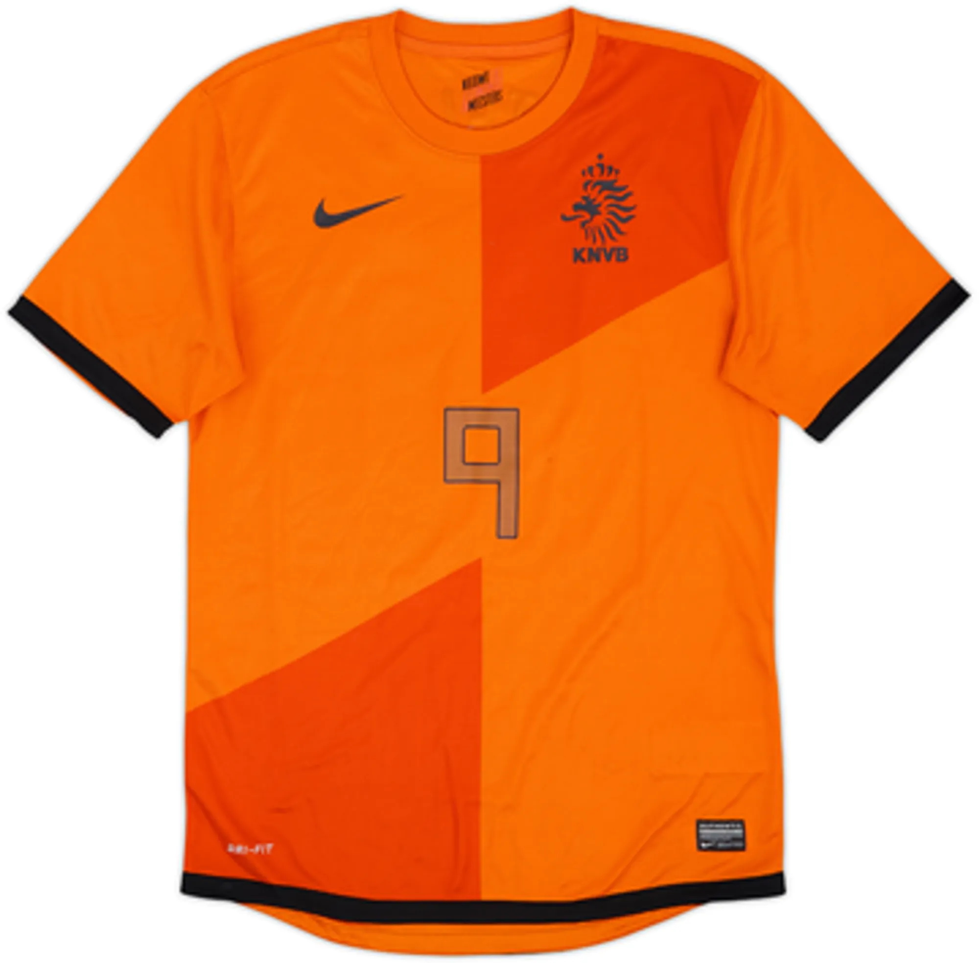 2012-13 Netherlands Home Shirt Huntelaar #9 - 9/10 - (S)