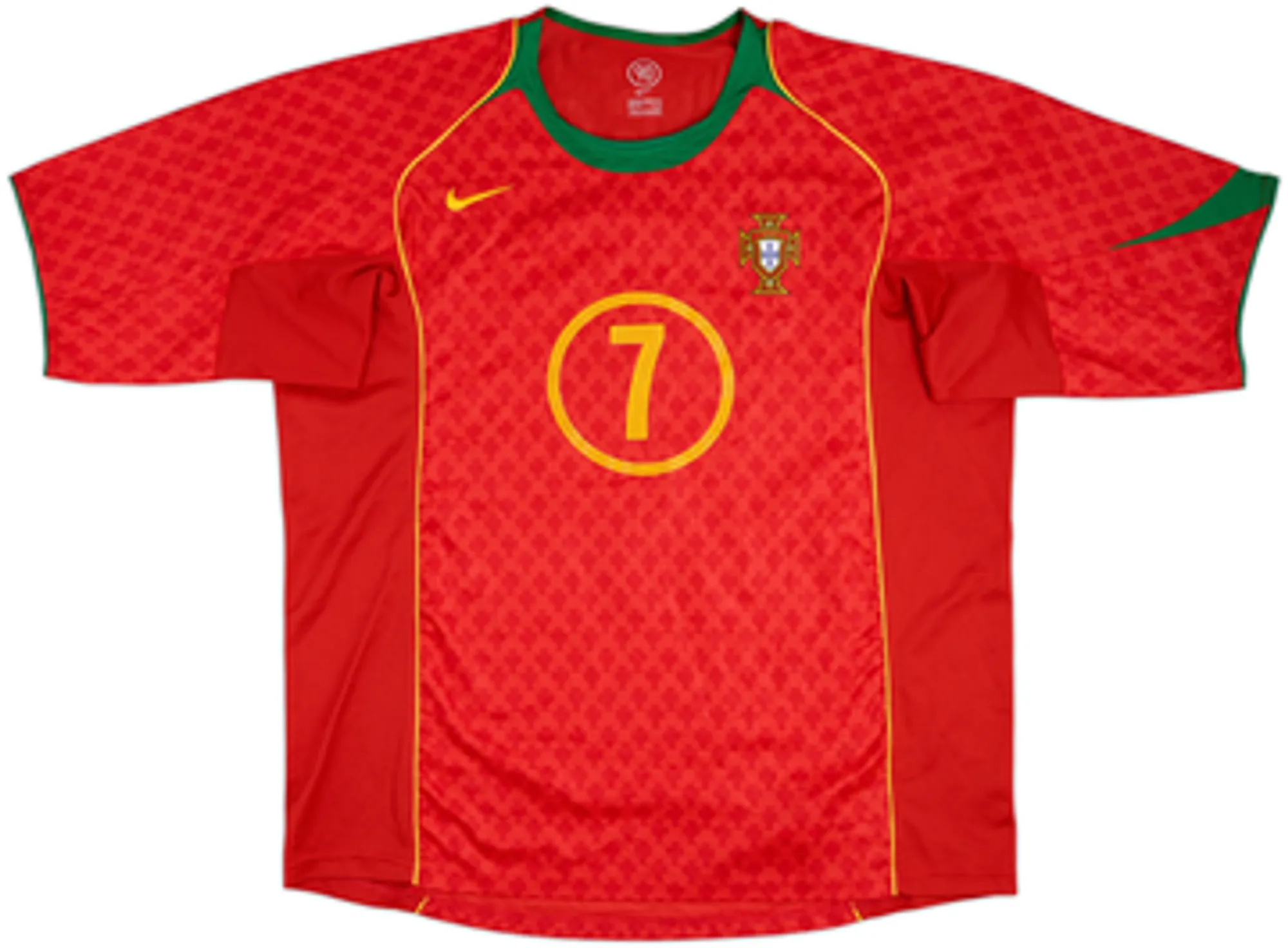 2004-06 Portugal Home Shirt Figo #7 - 5/10 - (XXL)