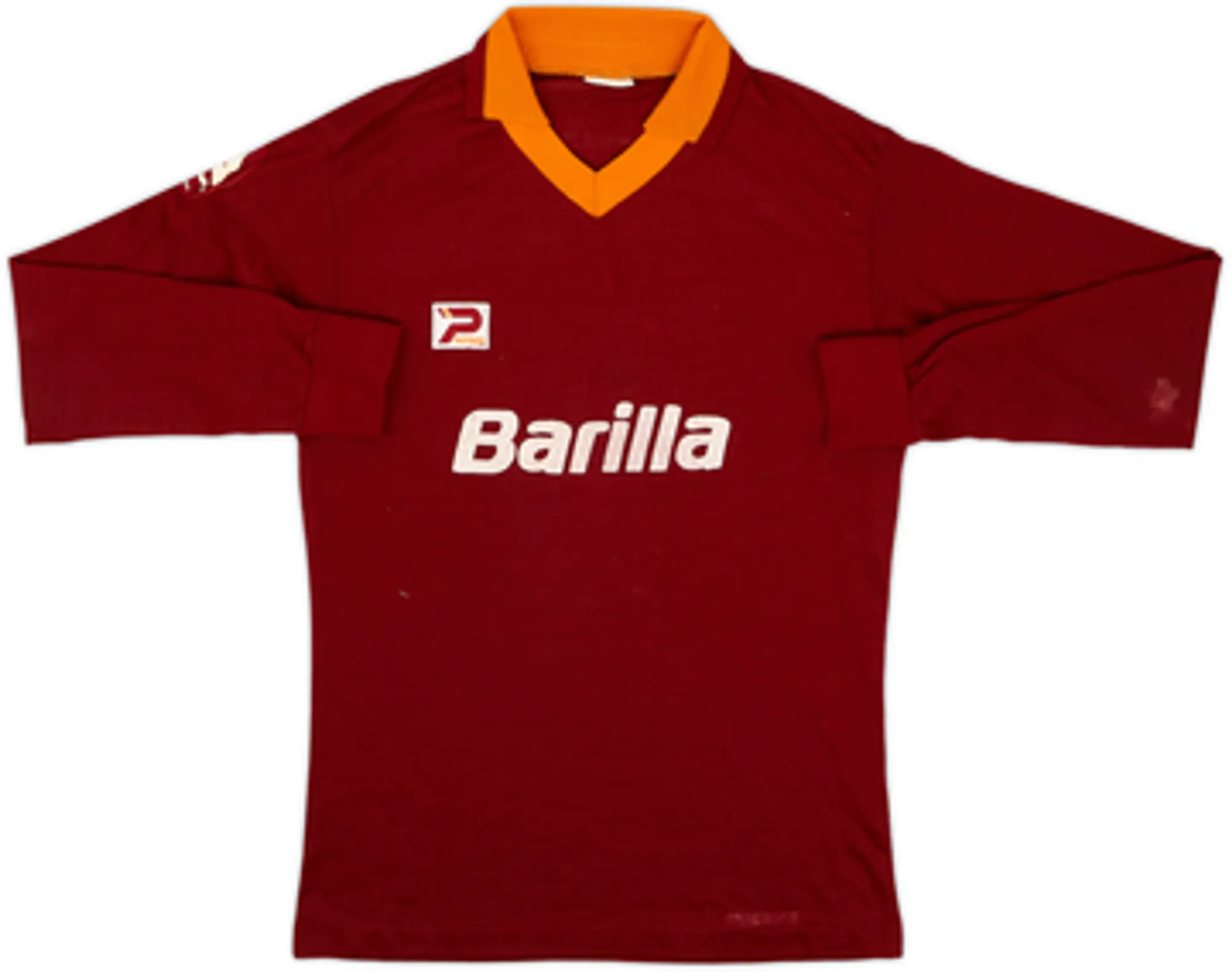 1983-84 Roma Home L/S Shirt & Shorts - 7/10 - (Y)