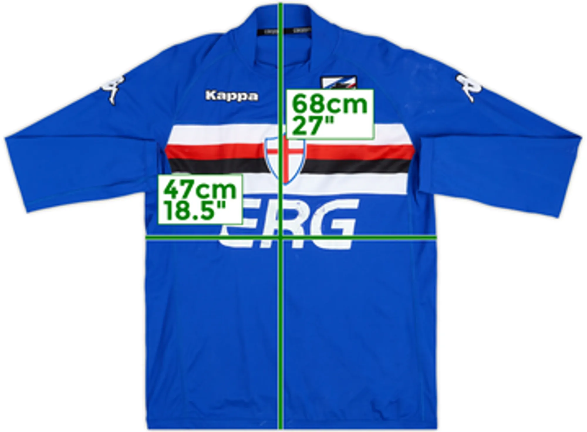 2004-05 Sampdoria Home L/S Shirt - 6/10 - (XL)